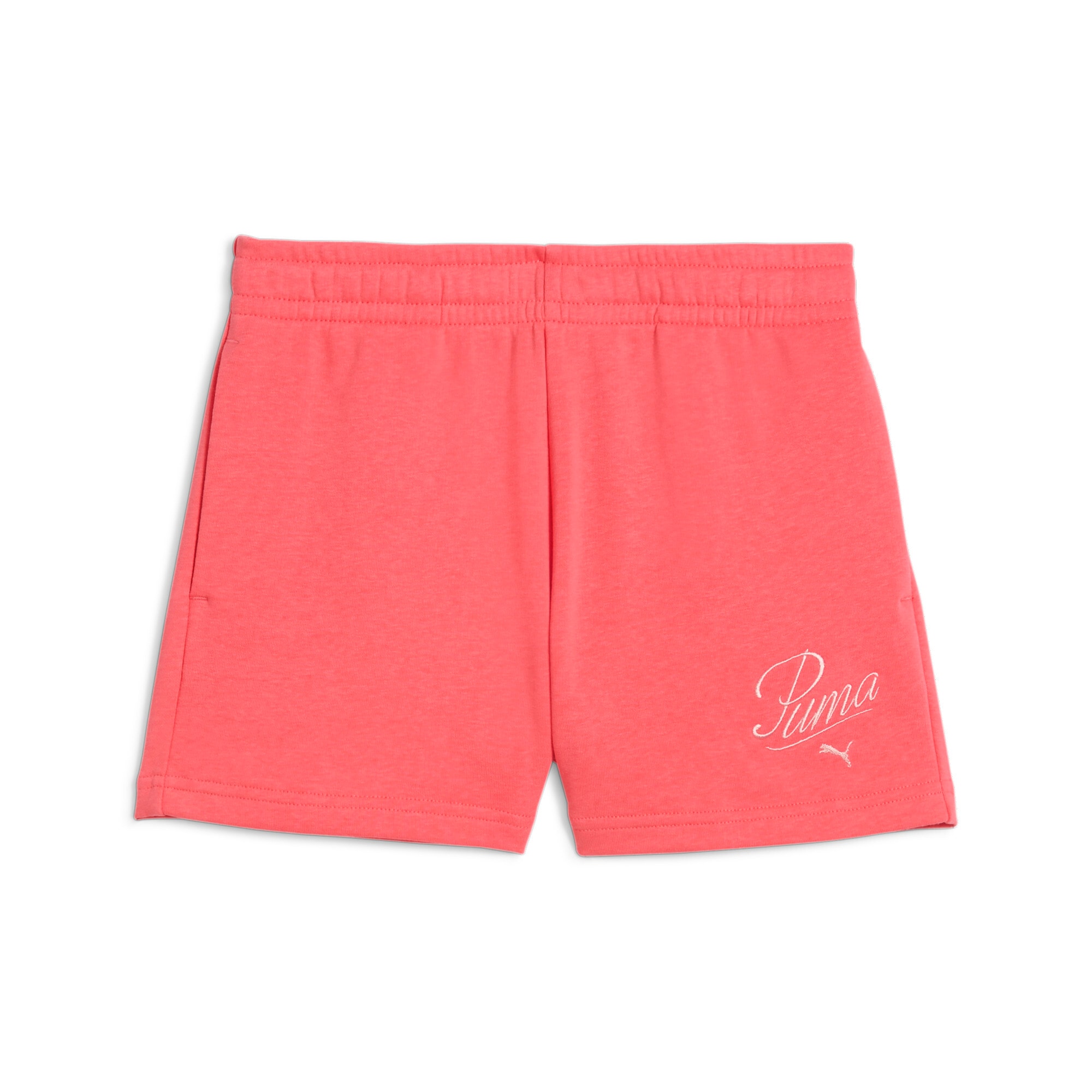 Image of PUMA Trainingsshorts "ESS SCRIPT SHORTS G" sportlich, für den Alltag, aus Baumwollmischung, regular fit