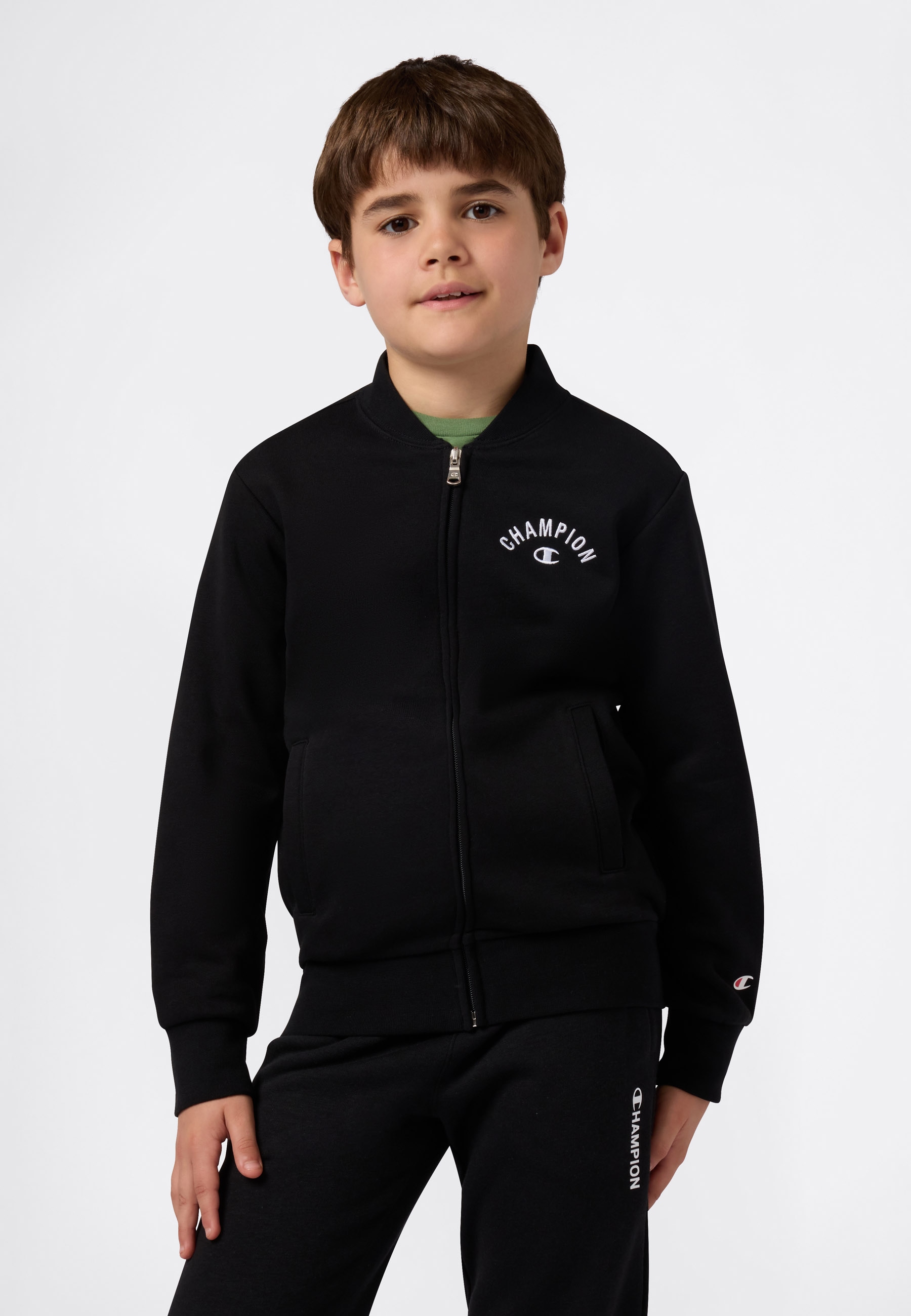 Image of Champion Sweatjacke mit durchgehendem Reissverschluss, aus Baumwolle und Polyester