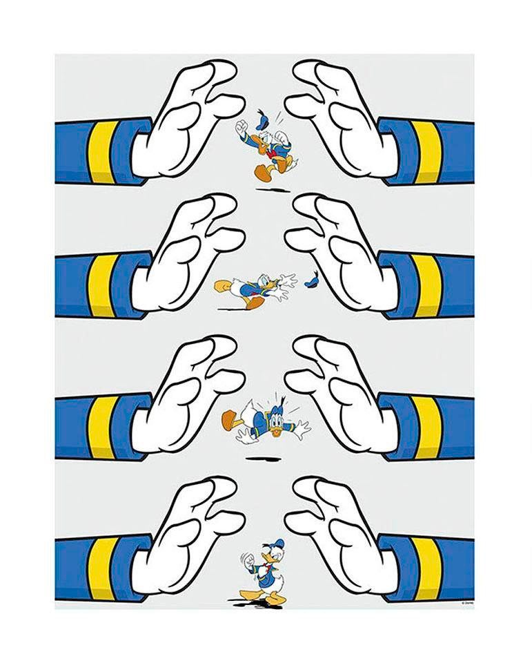 Image of Komar Poster »Donald Duck Hands«, Disney, Höhe: 50cm bei Ackermann Versand Schweiz