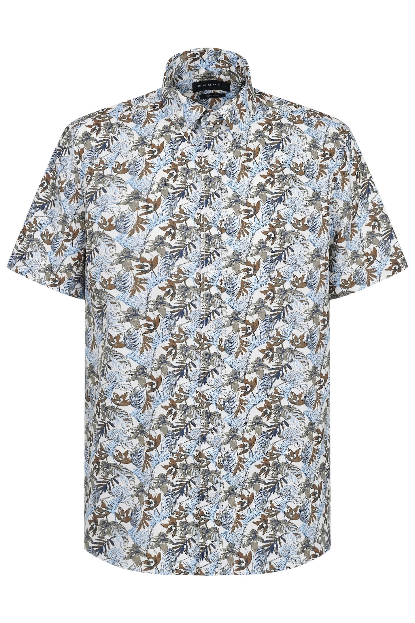 bugatti Kurzarmhemd mit Button-Down-Kragen