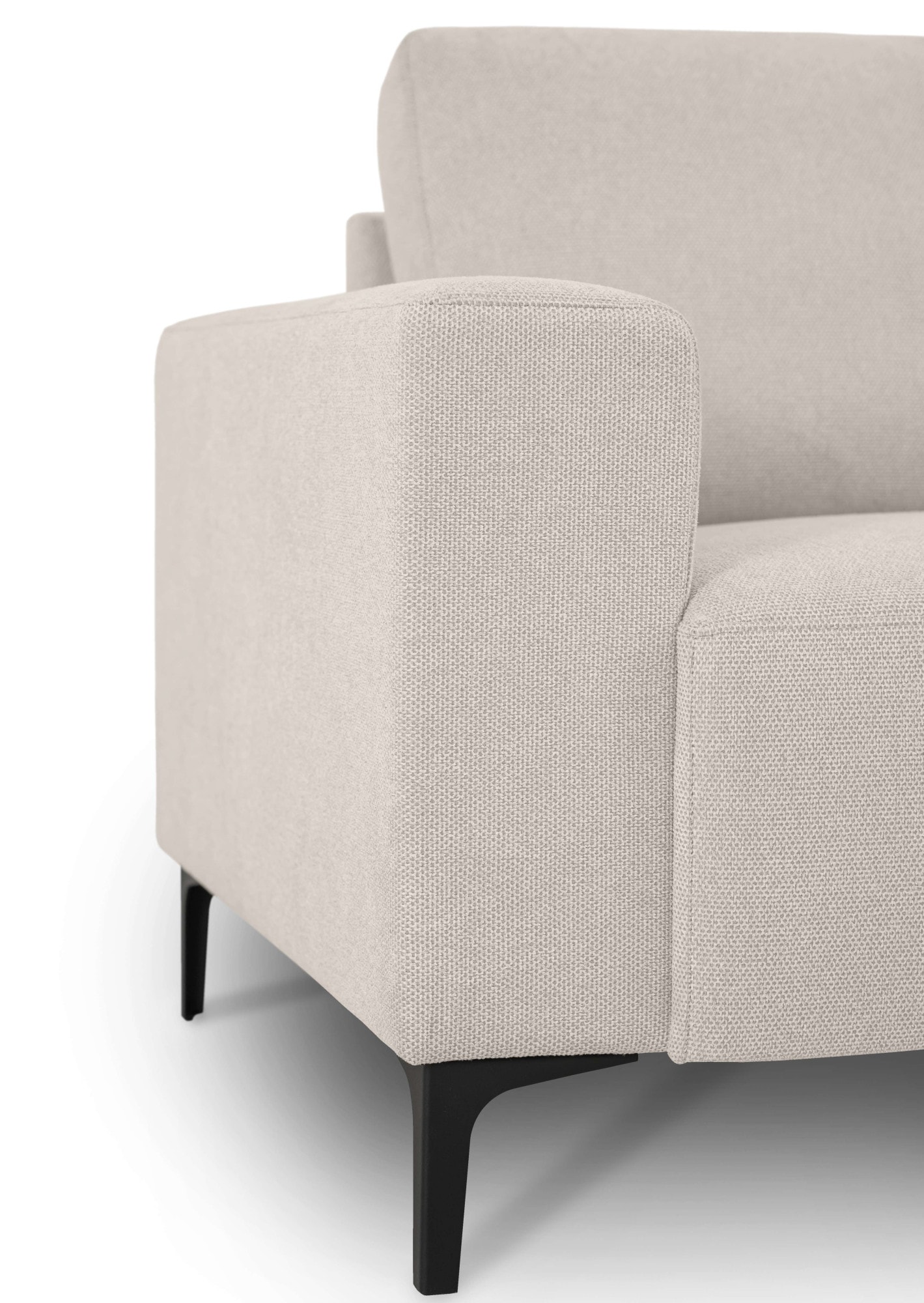 Home affaire Ecksofa »Tournon, L-Form, Breite 256 cm, Webstoff, Chenille«, Designsofa im nordischen Stil, Wellenunterfederung, Metallfüsse