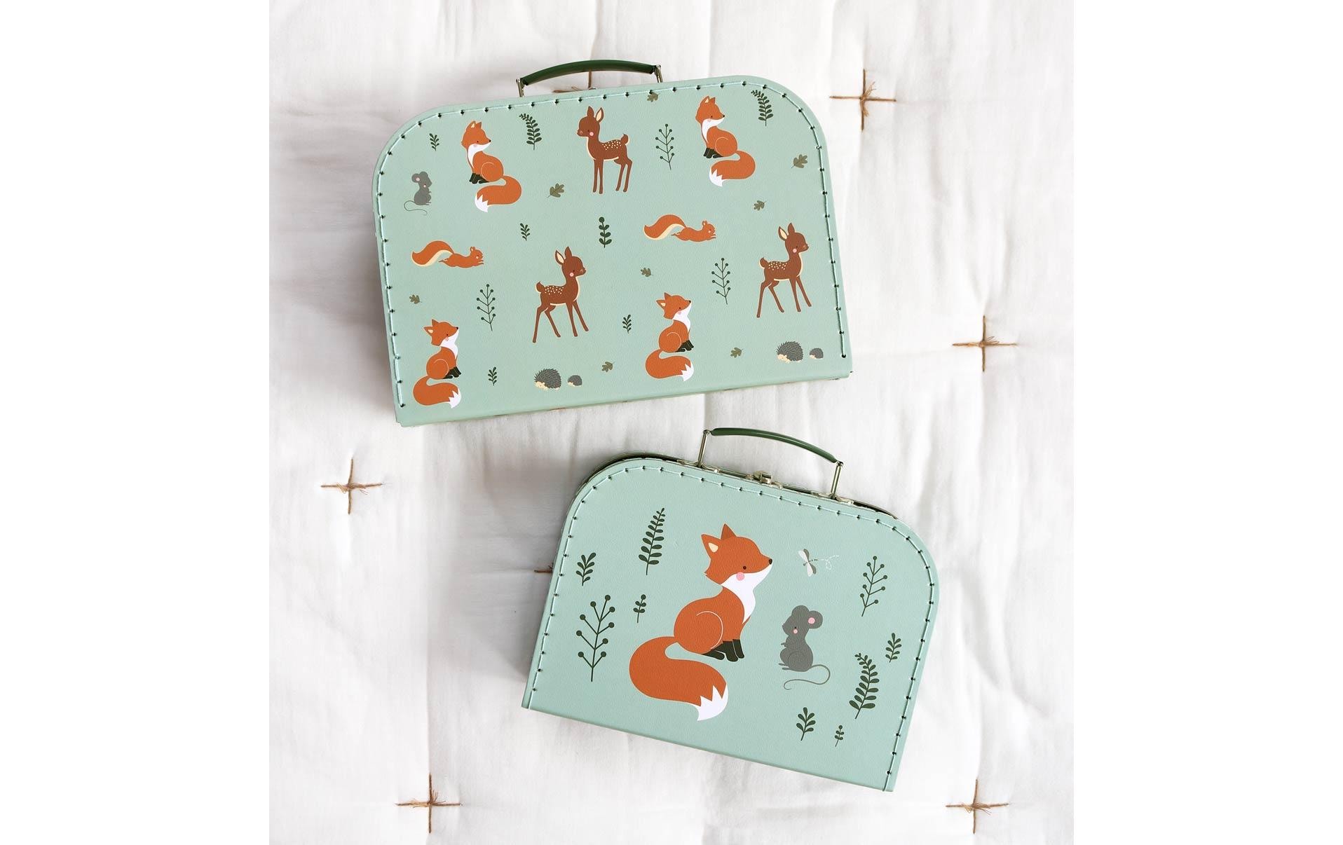 A Little Lovely Company Kinderkoffer »Forest Friends 2er Set«