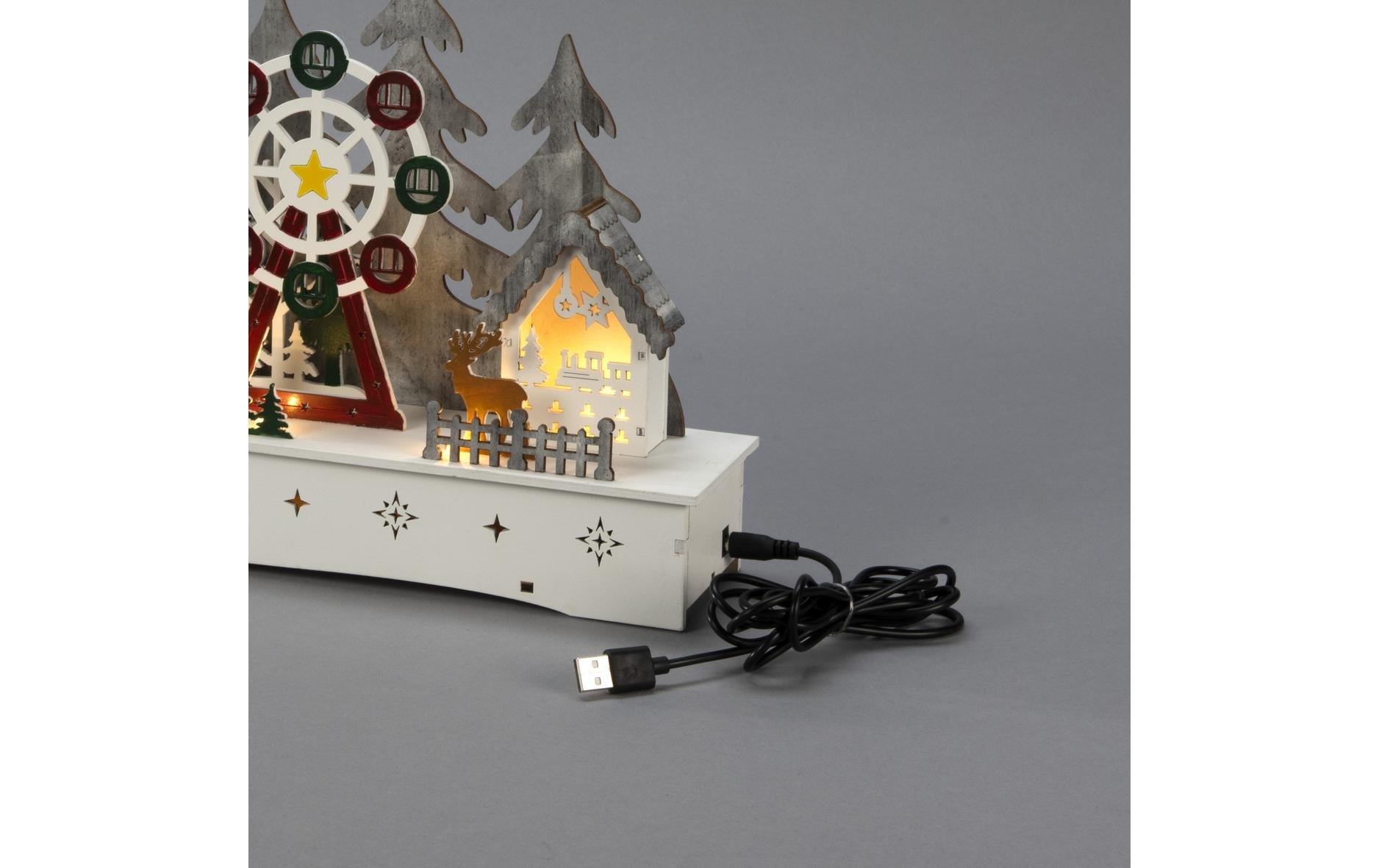 KONSTSMIDE Objet décoratif LED »Weihnachtsdorf 25 cm x 78 cm«