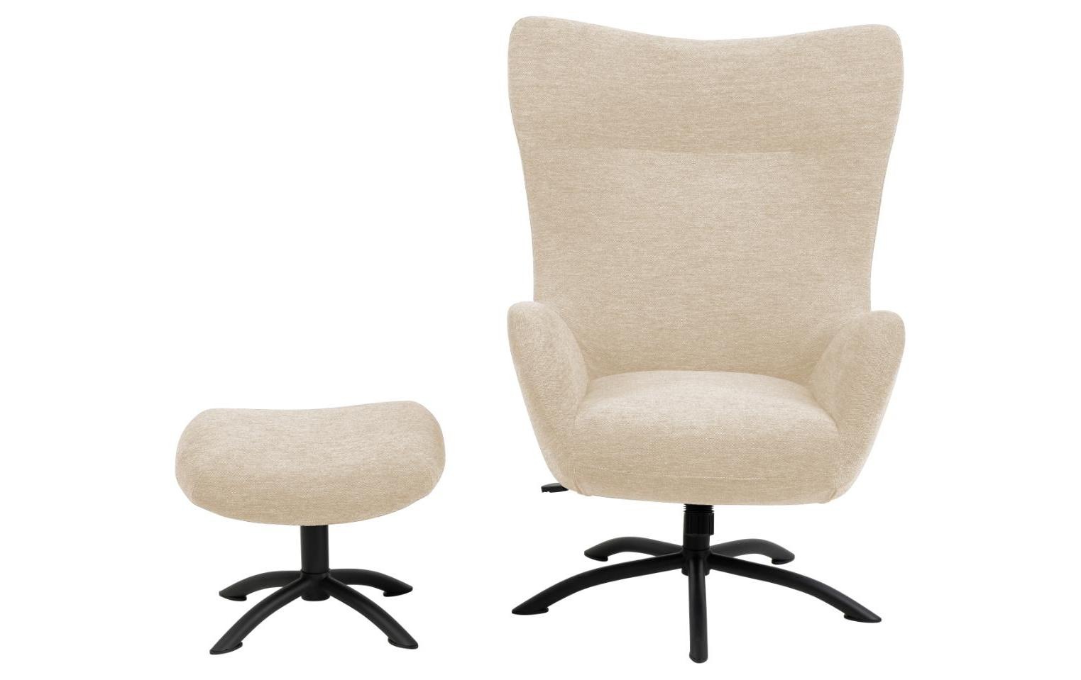 AC Design Sessel »Recliner Talgarth« 2 Stk. tlg. Eleganter Stuhl mit Hocker aus Skyland-Stoff