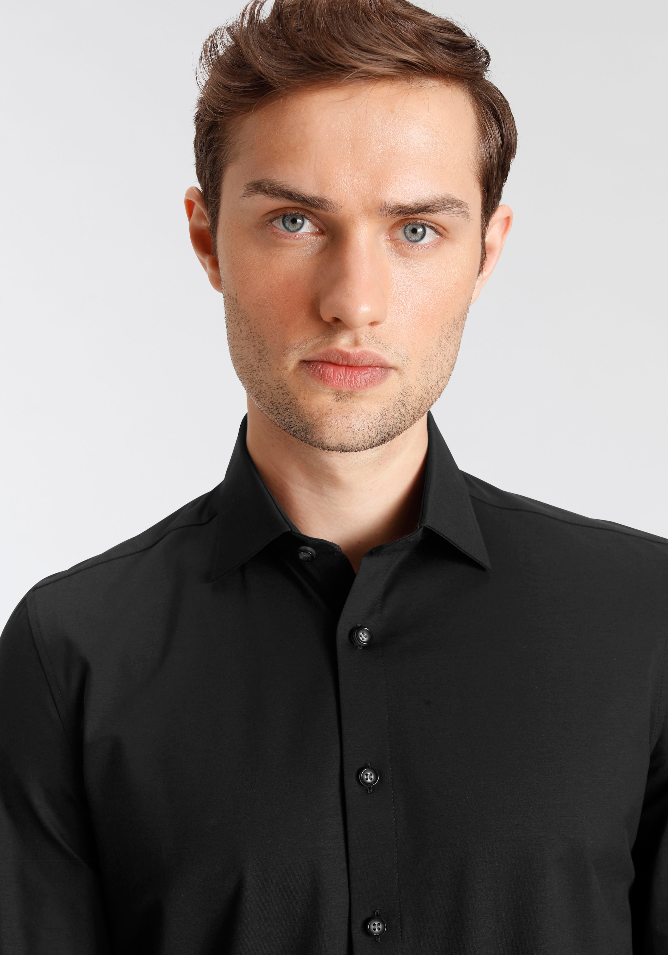 OLYMP Chemise d'affaires »Level Five body fit Jerseyshirt« in Jersey Qualität