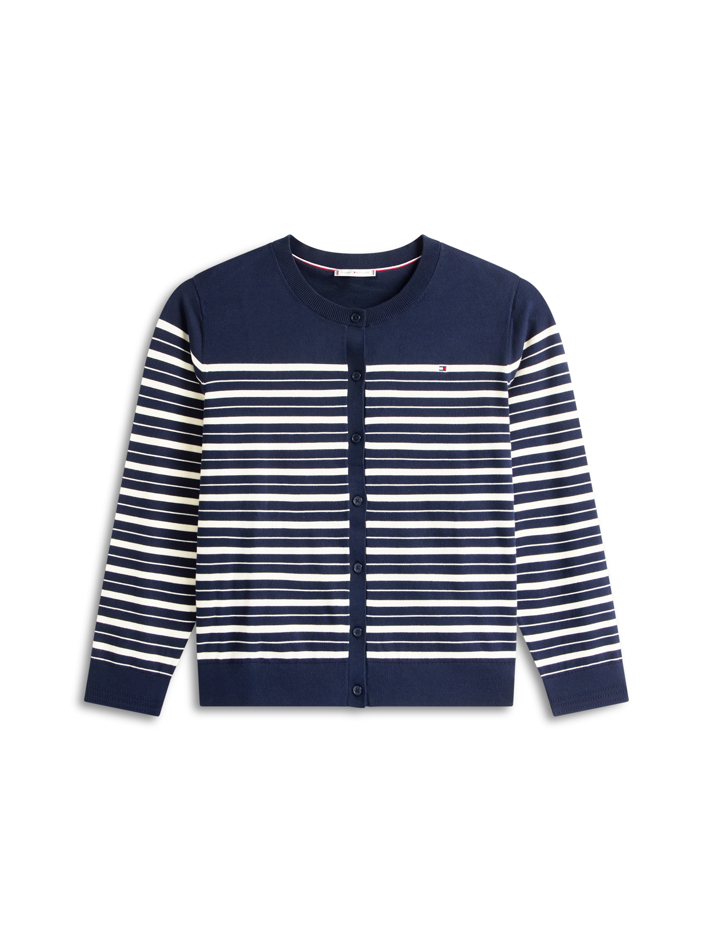 Tommy Hilfiger Curve Veste en tricot »CRV CO JERSEY FINE GG C-NK CARDI« in grossen Grössen