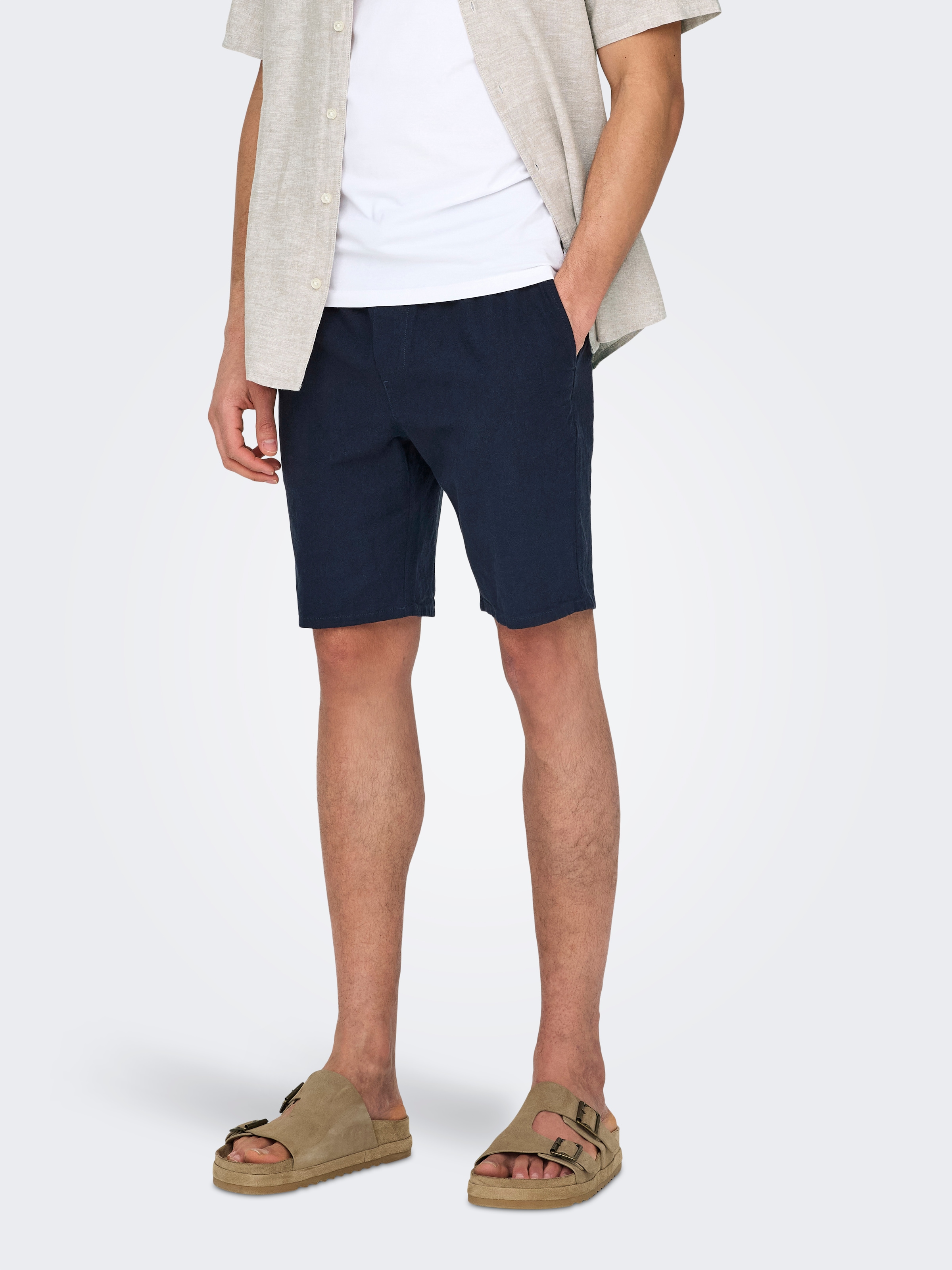 ONLY & SONS Short »ONSLINUS 0007 COT LIN SHORTS NOOS«