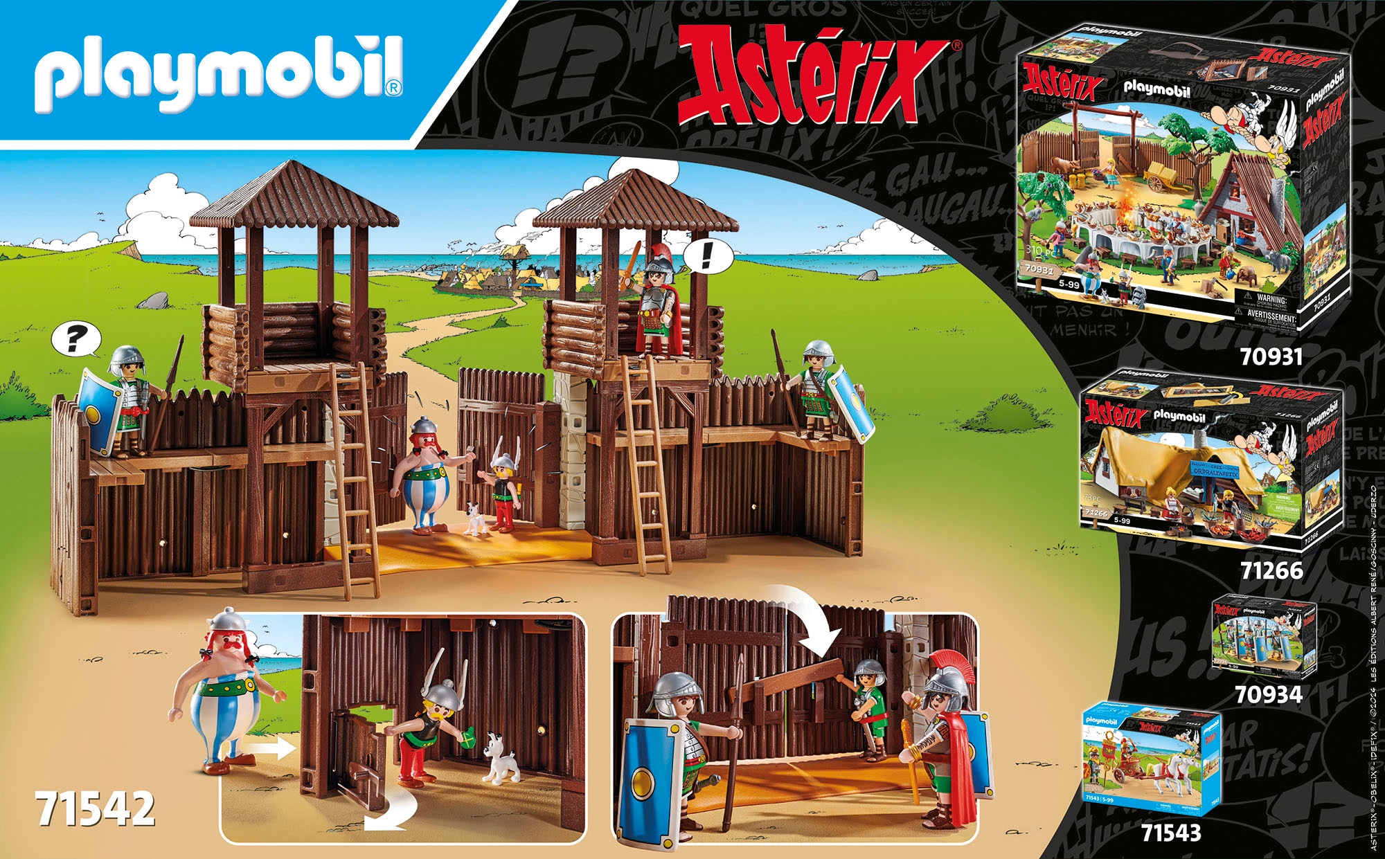 Playmobil® Konstruktions-Spielset »Römerlager (71542), Asterix« Made in Europe