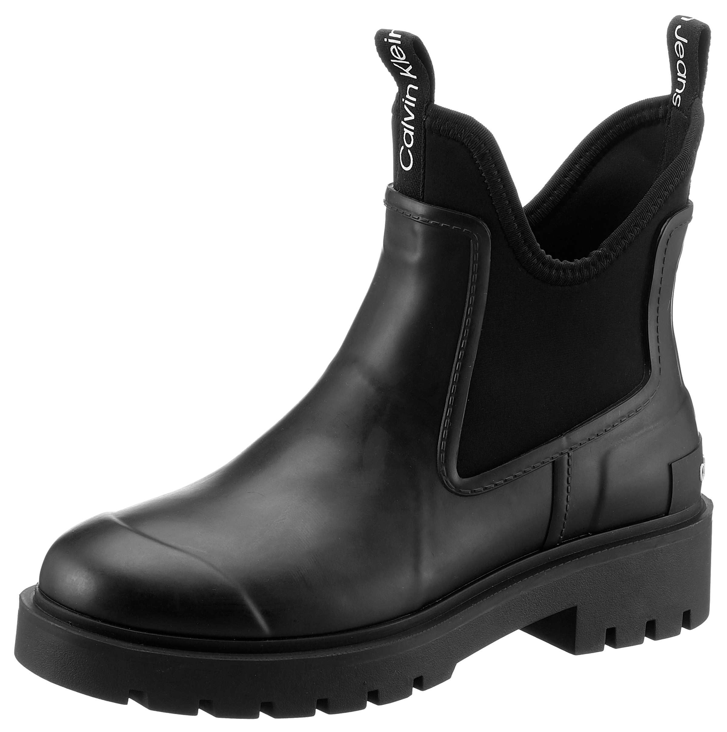 Image of Calvin Klein Jeans Gummistiefelette "MID RAINBOOT CHELSEA" Chelseaboots, Stiefelette mit Stretcheinsatz