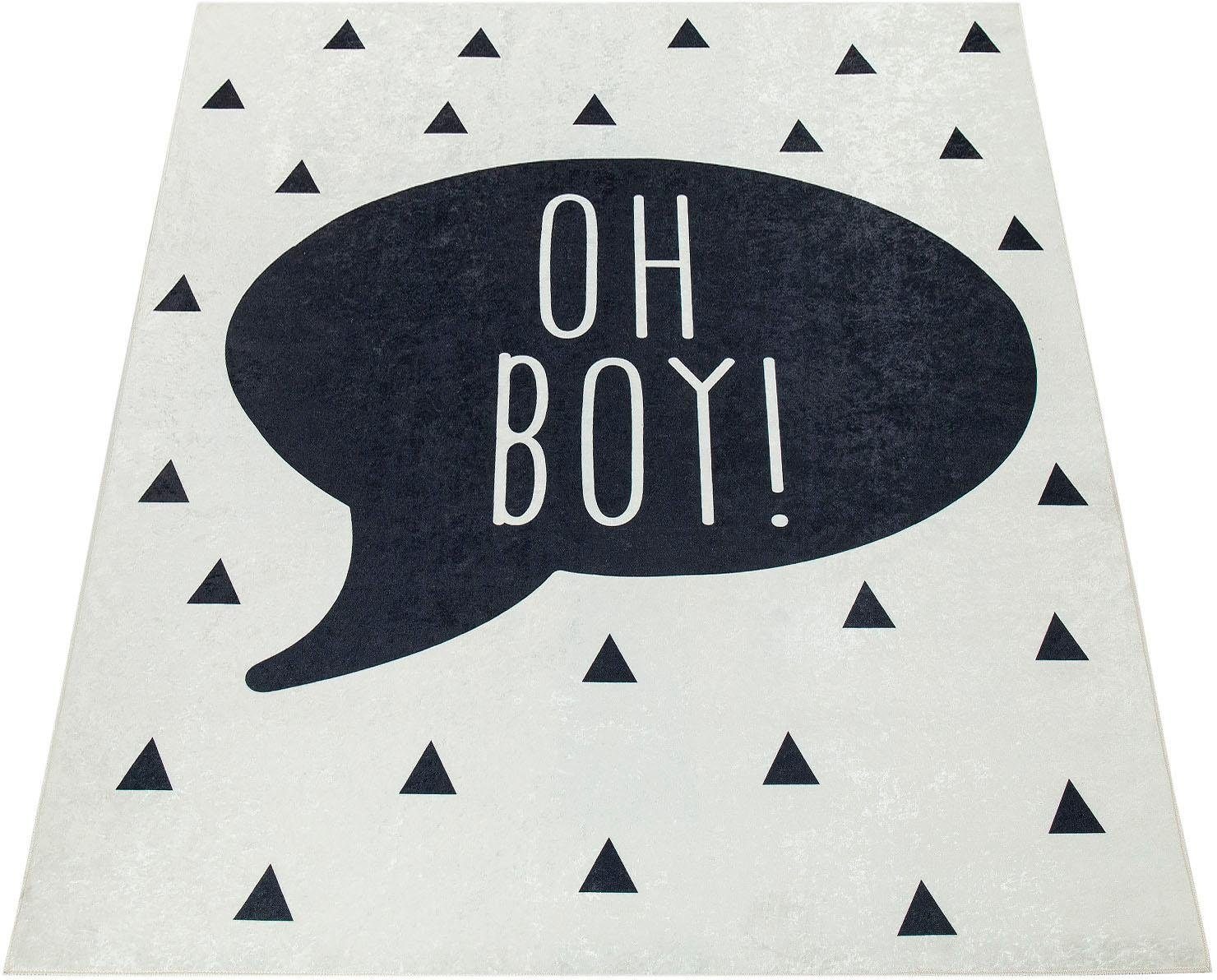 Image of Paco Home Kinderteppich »Aleyna 114«, rechteckig, 6 mm Höhe, Kurzflor, Kinder Design, Sprechblase mit Schriftzug, Kinderzimmer bei Ackermann Versand Schweiz