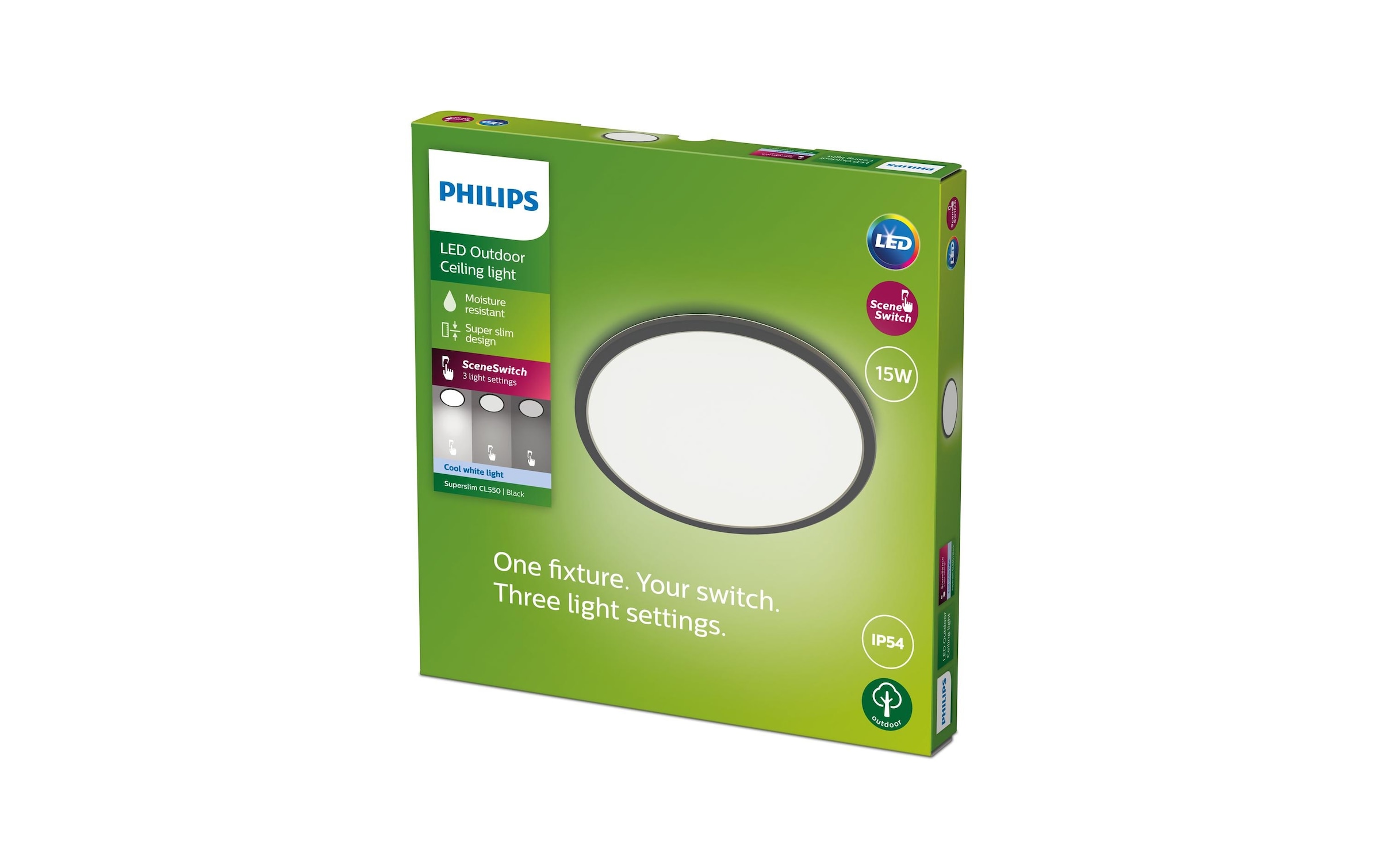 Philips Plafonnier »Superslim CL5« blanc neutre