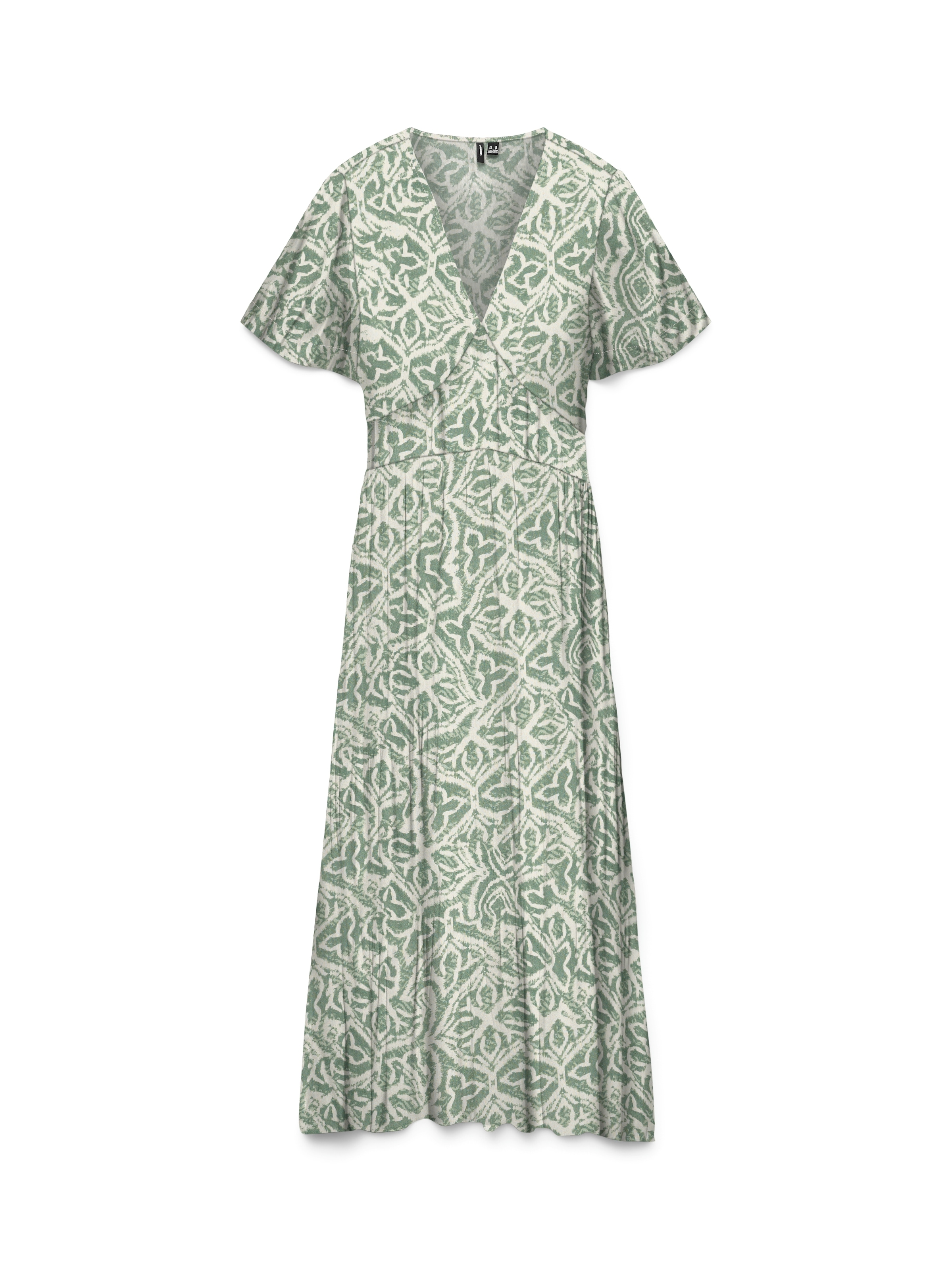 Image of Vero Moda Sommerkleid "VMMENNY SS 7/8 V-NECK DRESS WVN GA" Viskose