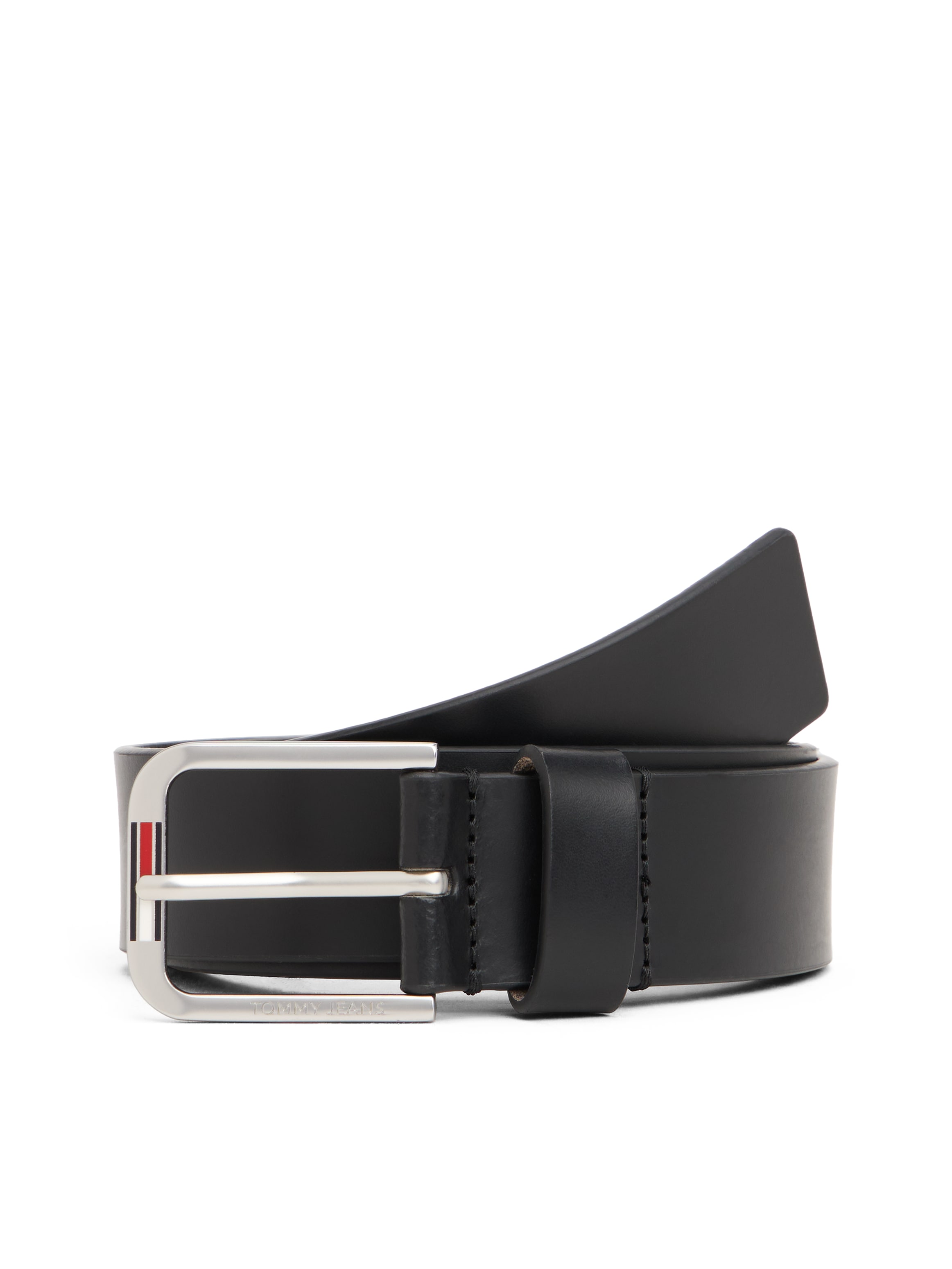 Image of Tommy Jeans Ledergürtel "TJM AUSTIN 3,5 cm breit" 3,5 cm, glattes Finish, quadratische Schnalle