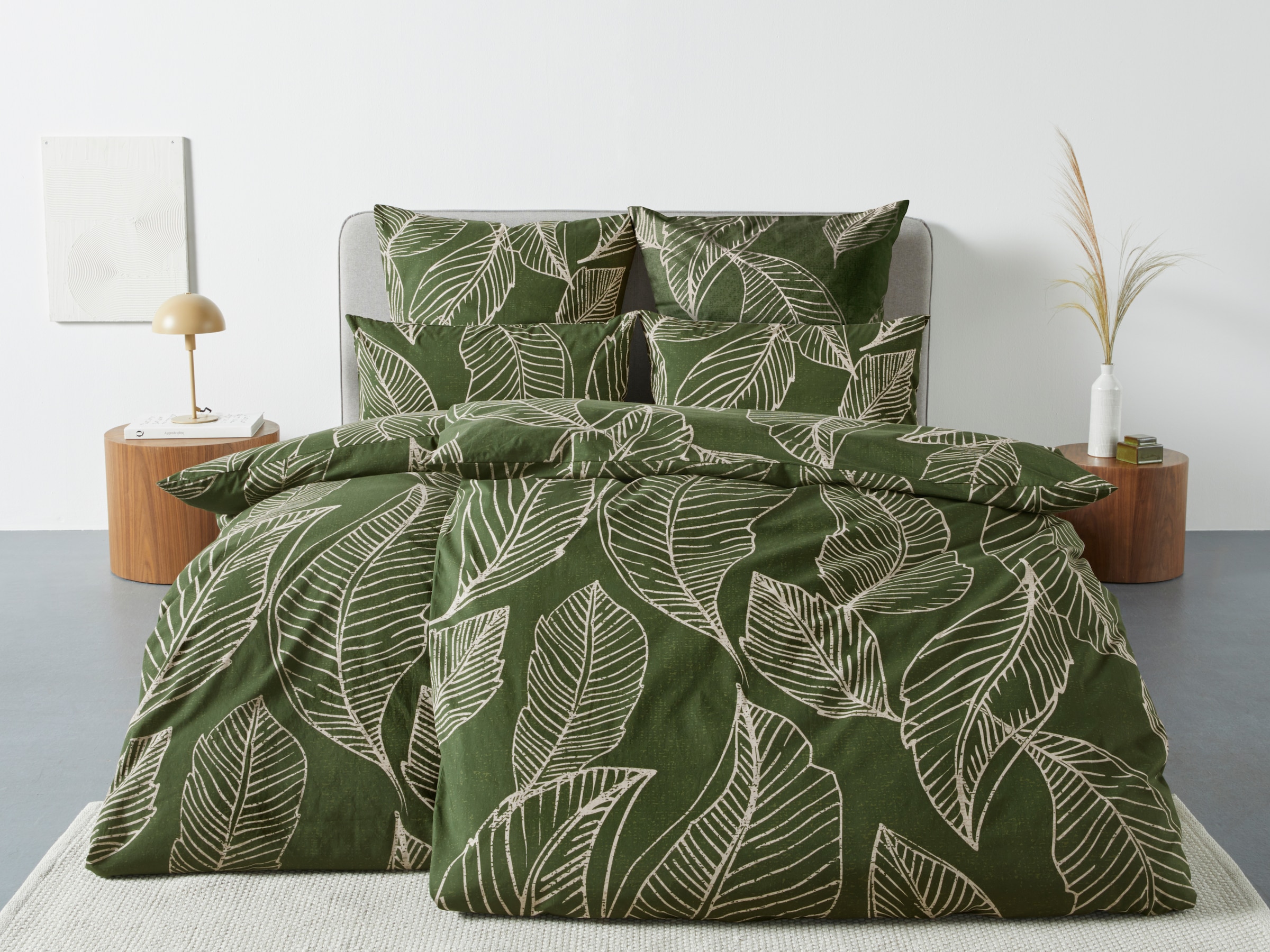 GOODproduct Bettwäsche »Jonna in Gr. 135x200 oder 155x220 cm«, (2 tlg.), Bettwäsche aus Bio-Baumwolle, Bettwäsche mit natürlichem Design