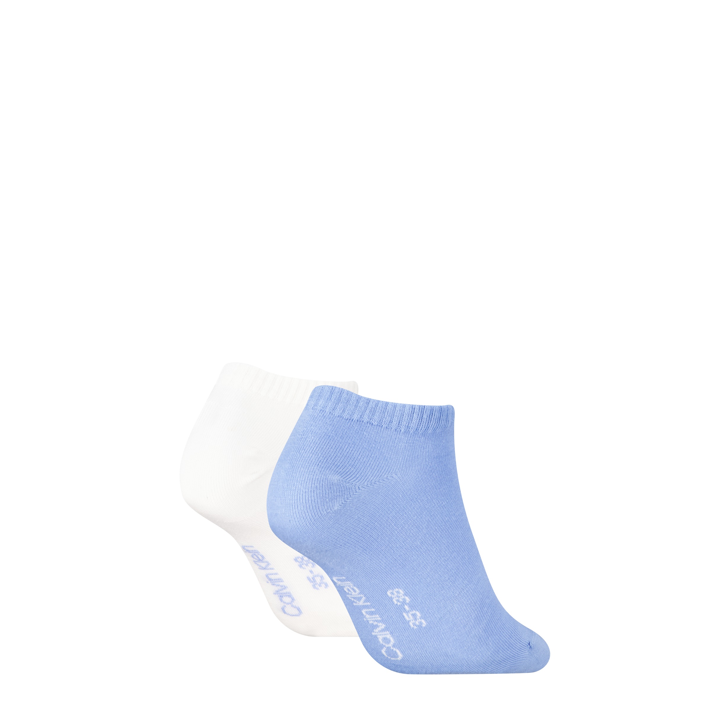 Calvin Klein Jeans Chaussettes de baskets »CKJ WOMEN SNEAKER MONOGRAM« 2 Paar,  Rippenbündchen, Logostickerei vorn