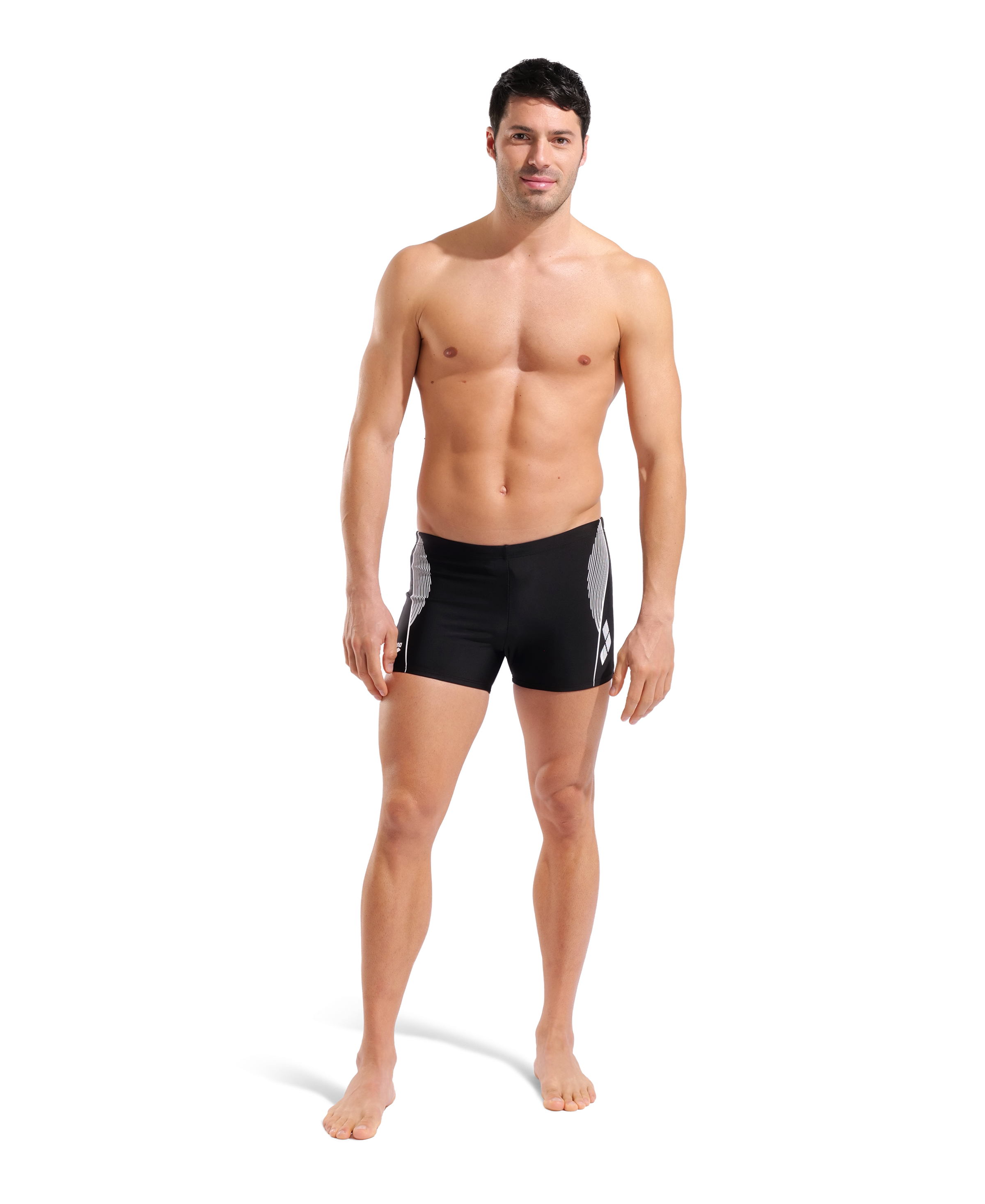 Arena Short de bain »MEN'S SWIM SHORT GRAPHIC« avec matériau stretch, résistant au chlore et à l'eau salée