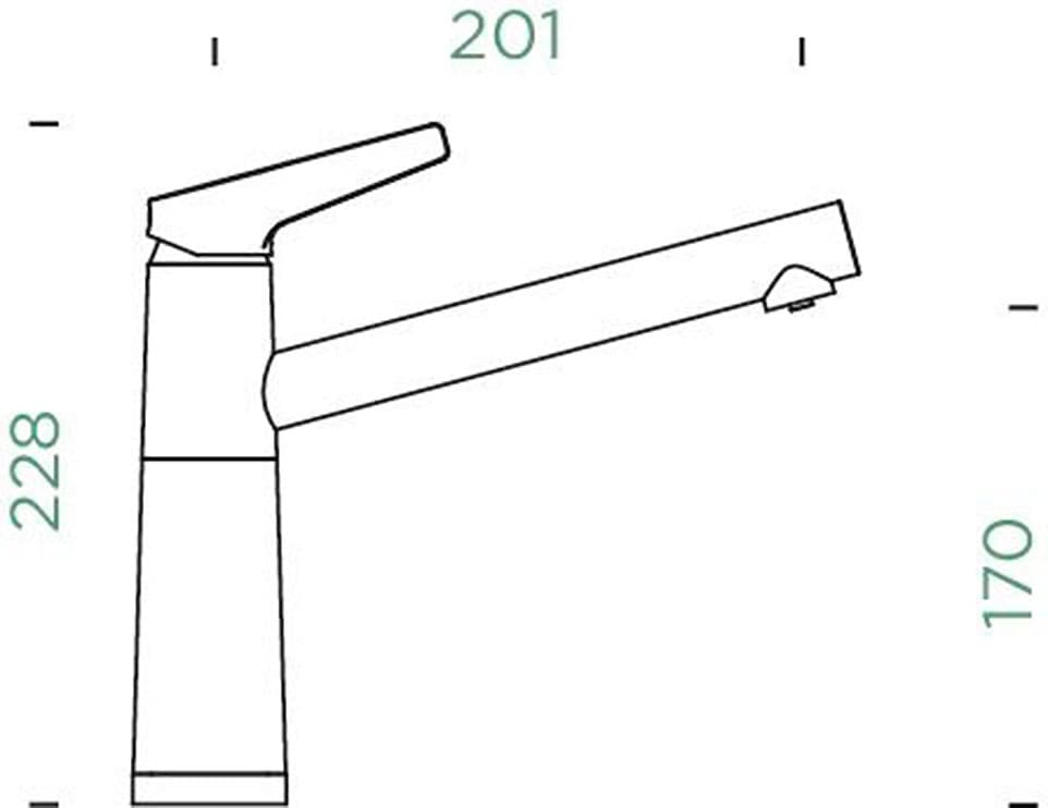 Schock Robinetterie de cuisine »SC-510 FA ND« Basse pression, sortie fixe, rotation 360°