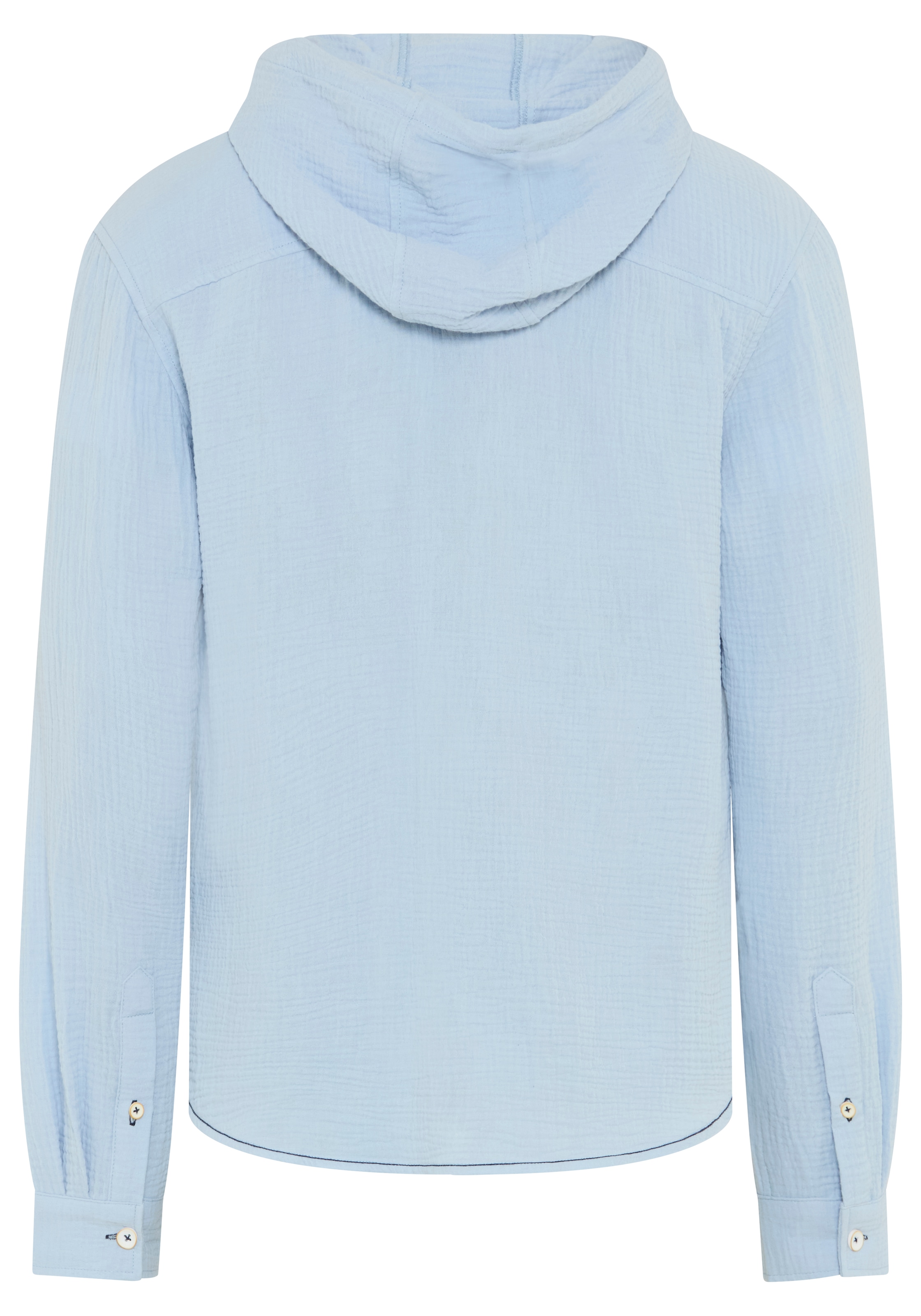 KangaROOS Chemise à capuche Langarm mit Ärmelschlitz, für Casual- und Streetwear, aus Baumwolle