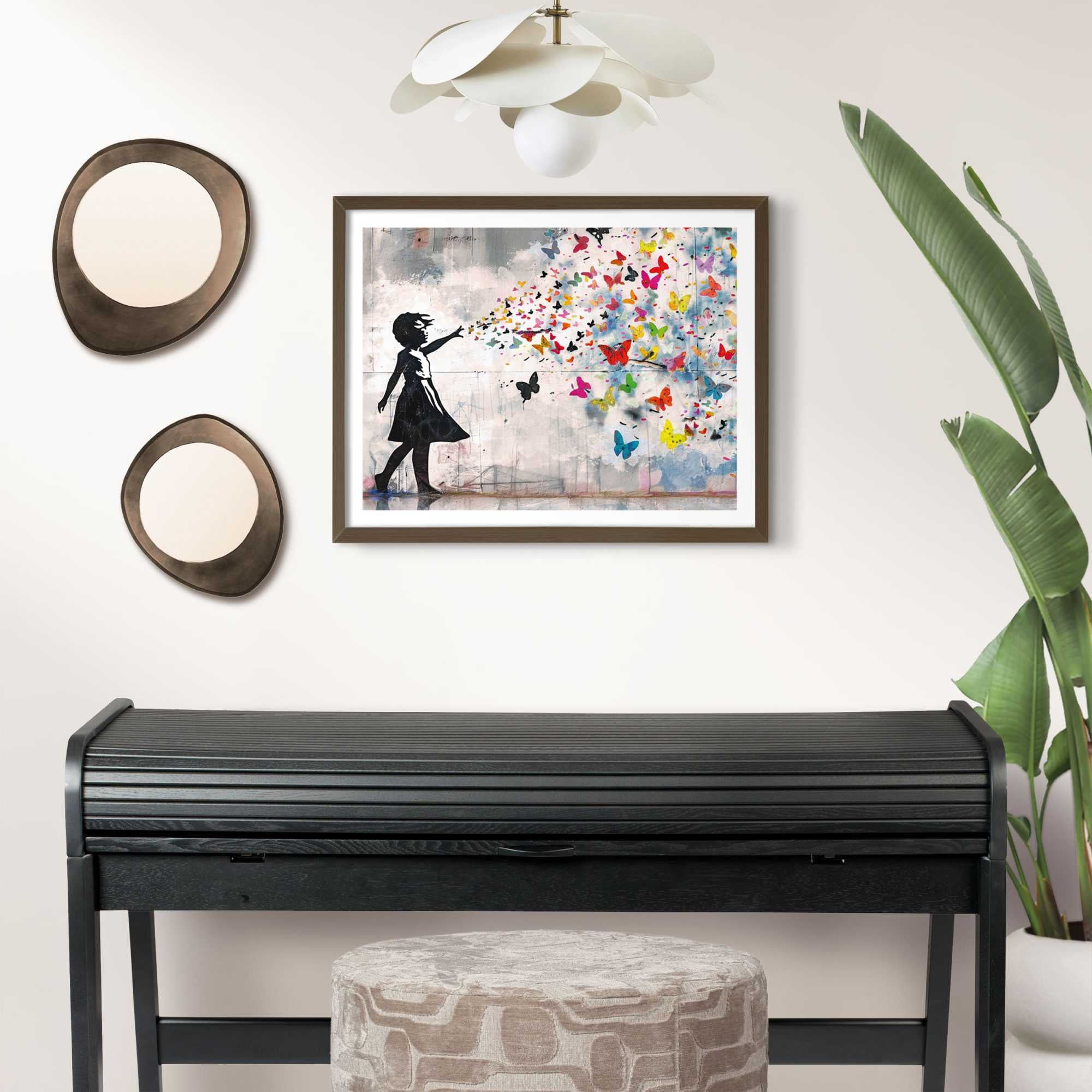 Reinders! Bilderrahmen »Poster 40x50 nussbaum« 1 Stk. tlg. Wohnzimmer - Nussbaum - MDF - Kein Thema - 43,5x53,5 cm