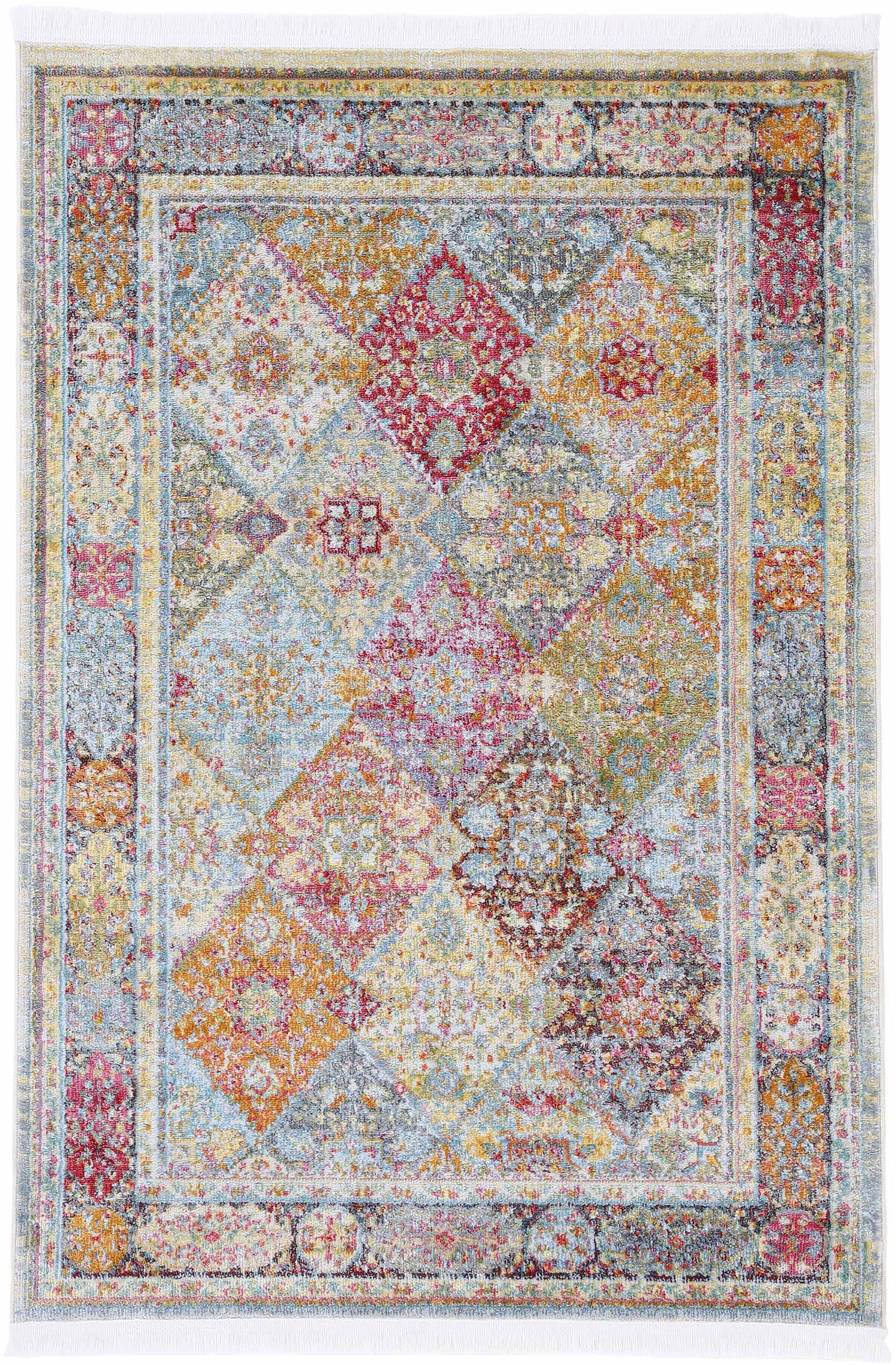 Image of carpetfine Teppich "Harleen, auch als Läufer" rund 8 mm Höhe Vintage Look, Orient, mit Fransen, Wohnzimmer