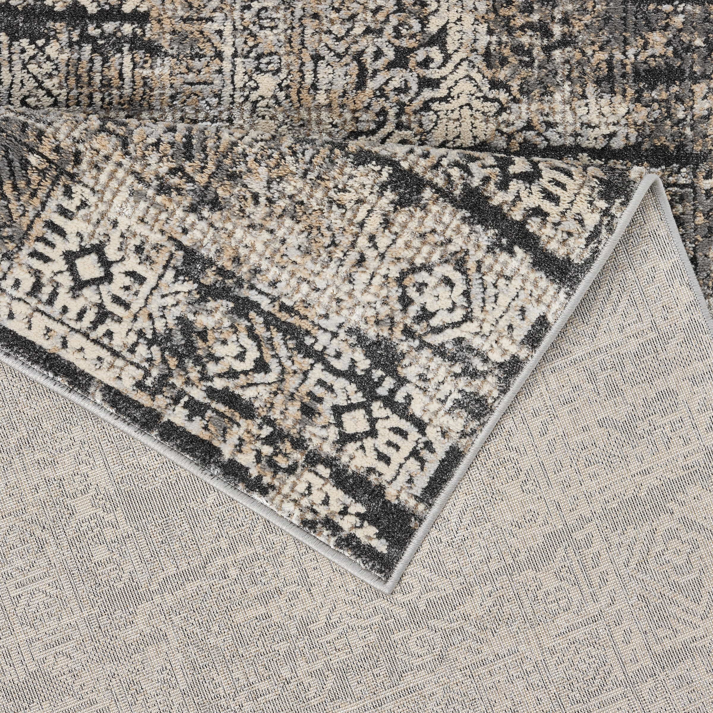 GOODproduct Teppich »Selin« rechteckig 9 mm Höhe dezenter Glanz, Schrumpf-Garn-Effekt, im Vintage-Look, dichte Qualität