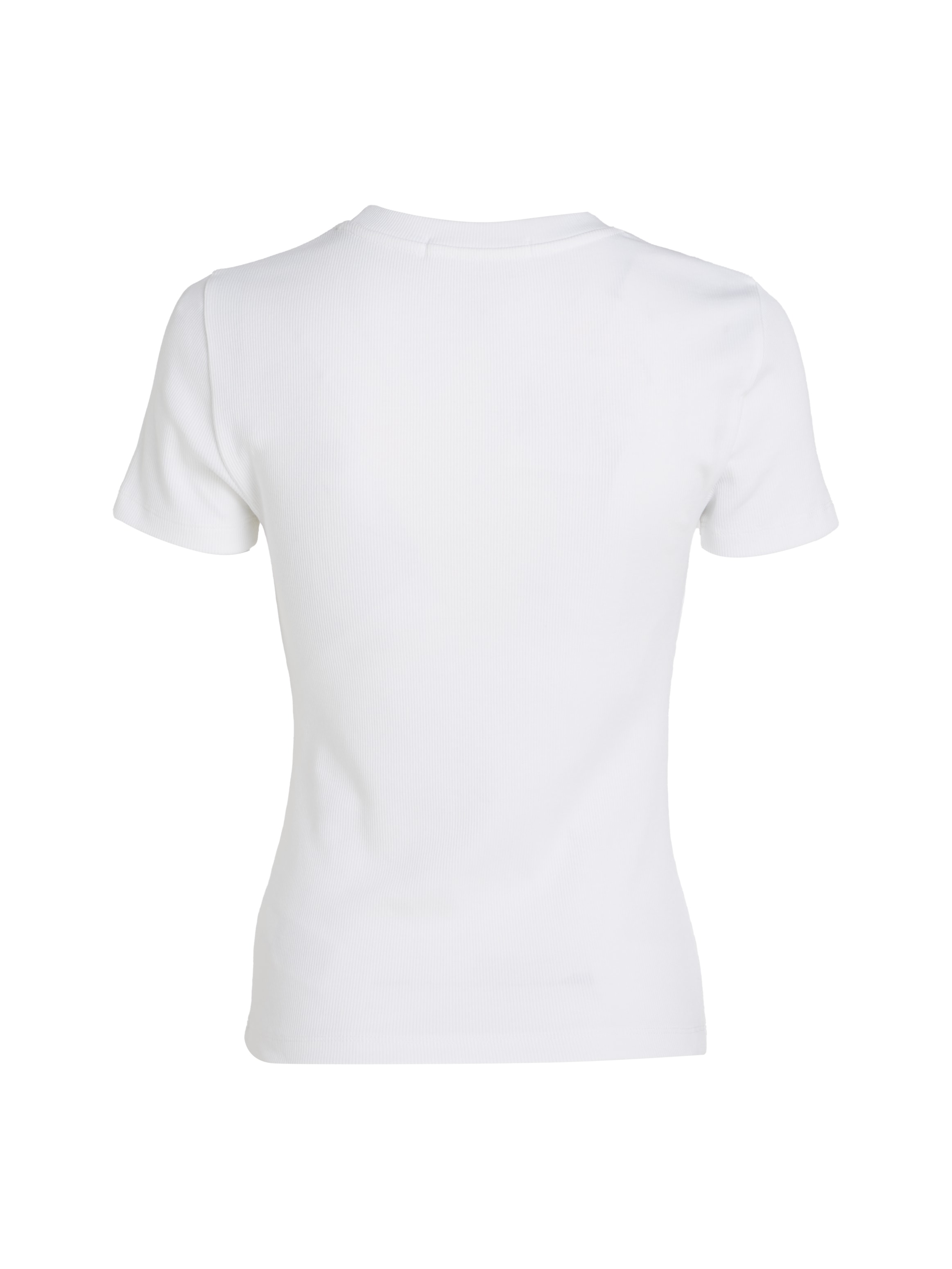 Calvin Klein Jeans T-Shirt »WOVEN LABEL RIB BABY TEE«, mit Logopatch