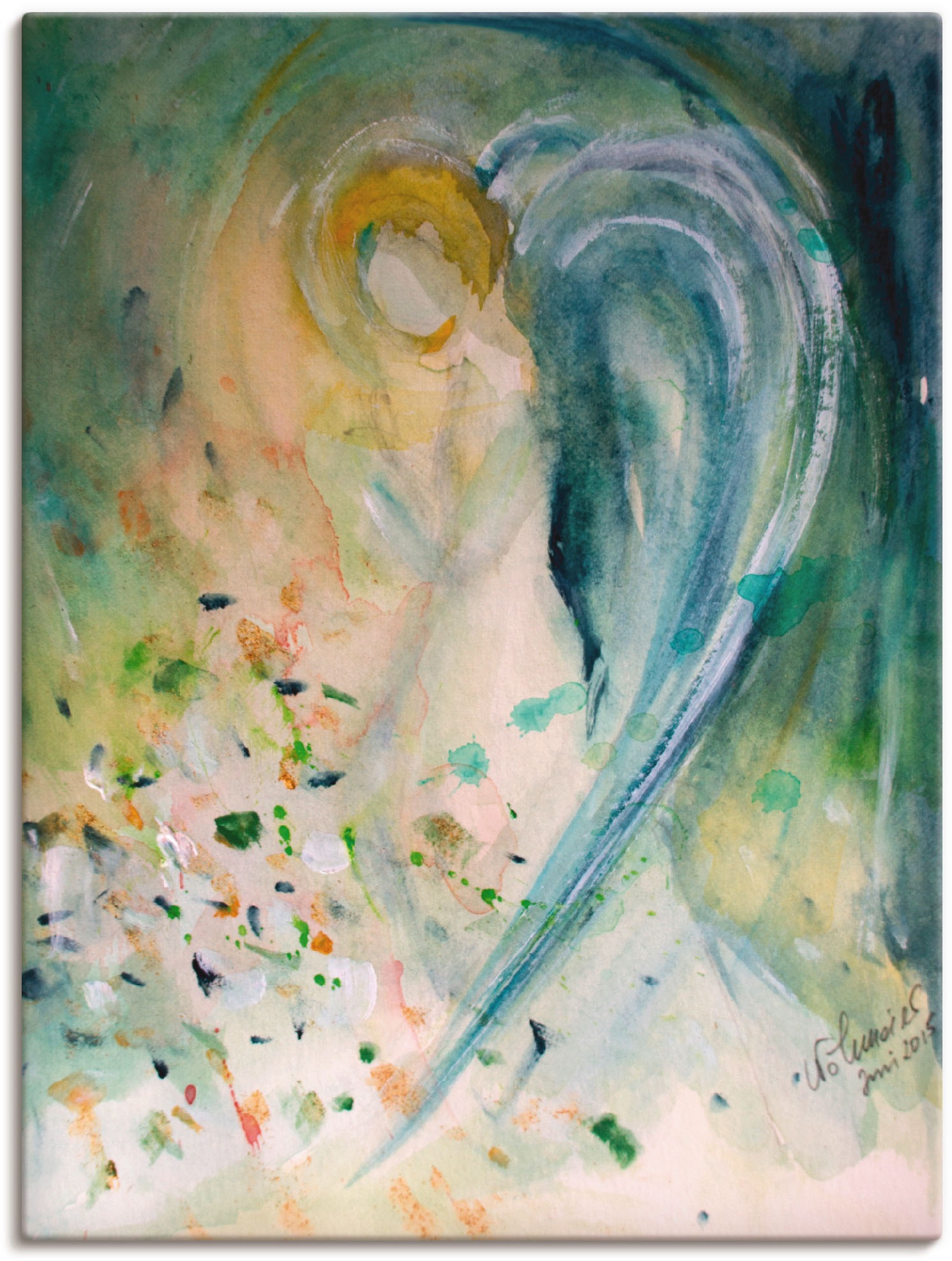 Image of Artland Wandbild »Engelbild abstrakt«, klassische Fantasie, (1 St.), in vielen Grössen & Produktarten - Alubild / Outdoorbild für den Aussenbereich, Leinwandbild, Poster, Wandaufkleber / Wandtattoo auch für Badezimmer geeignet bei Ackermann Versand Schwei