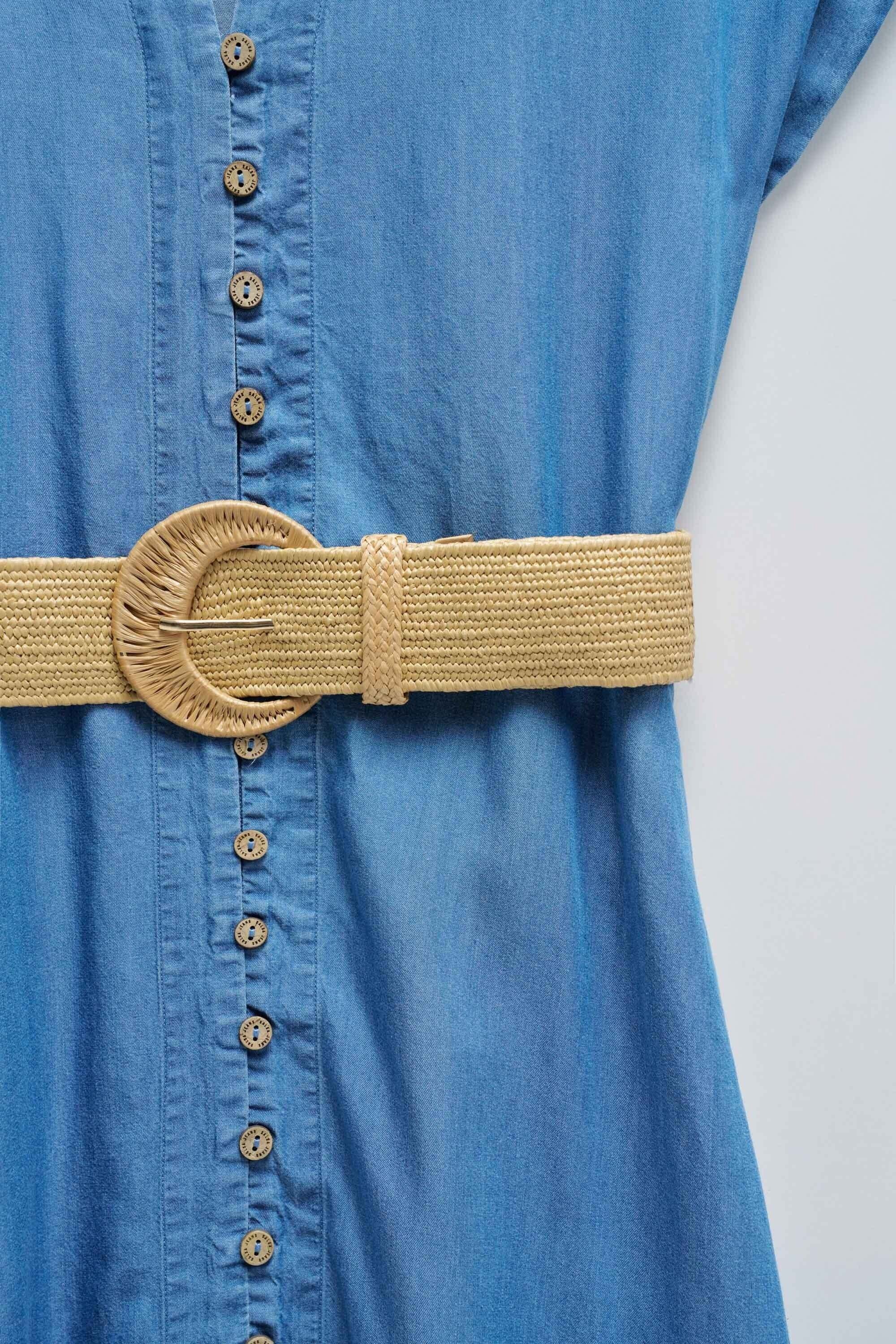Salsa Midikleid »Salsa Jeans Midikleid Lightdenim Dress With Belt«