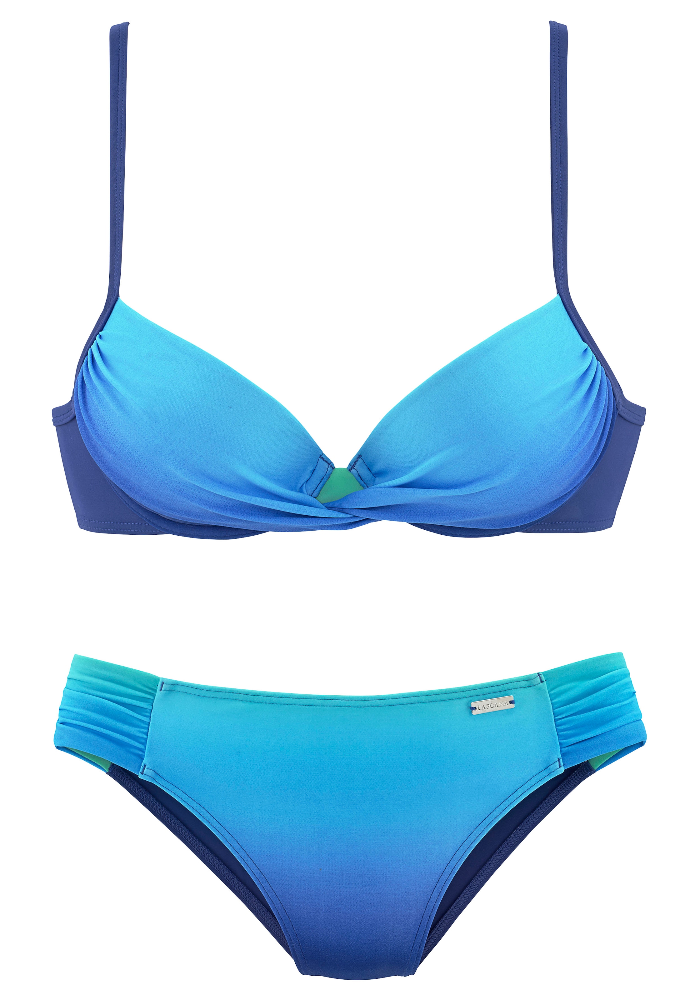 LASCANA Bügel-Bandeau-Bikini, im modischen Farbverlauf