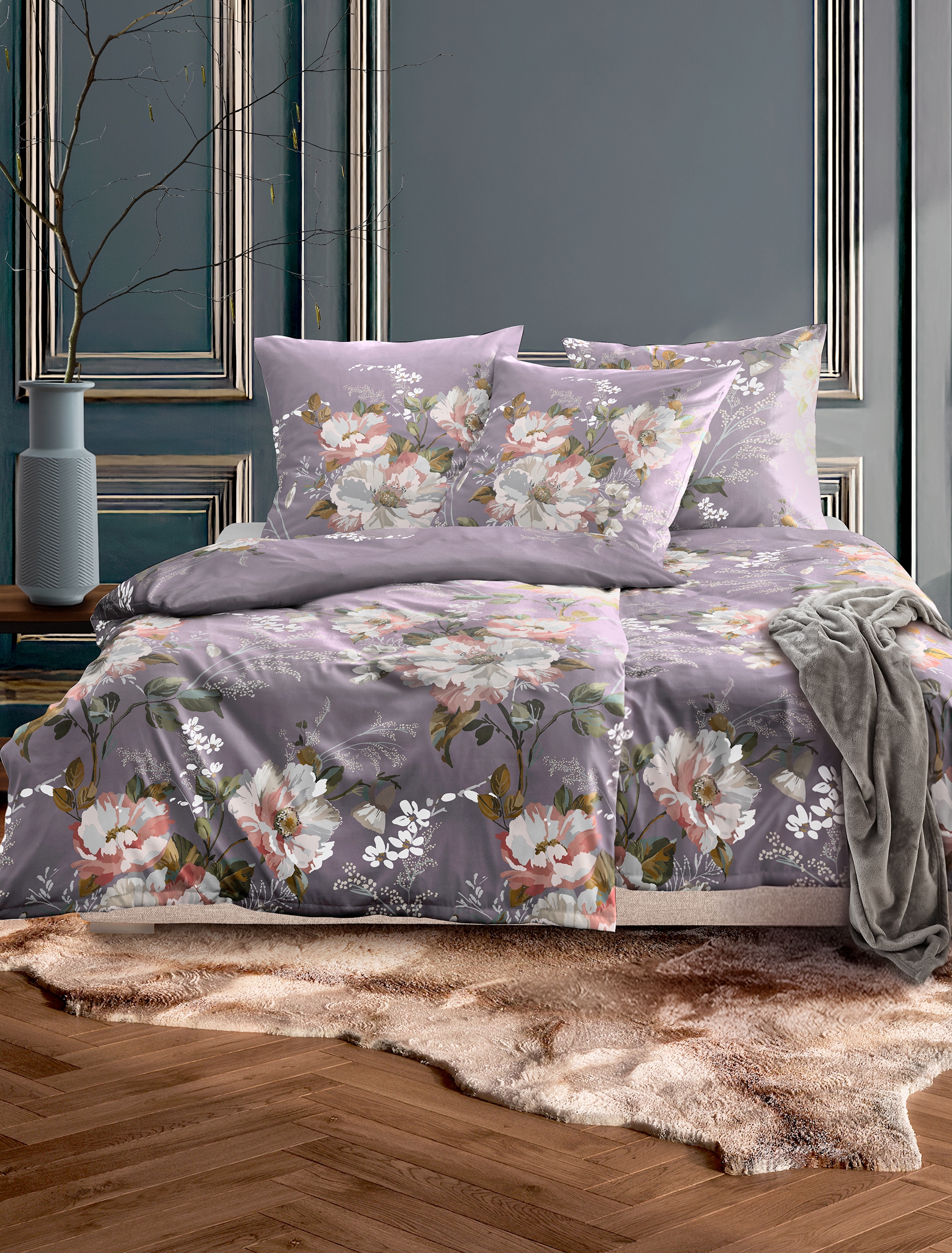 Irisette Bettwäsche »Wave 8781« 2 Mako-Satin, anschmiegsam und atmungsaktiv, Ganzjahresqualität