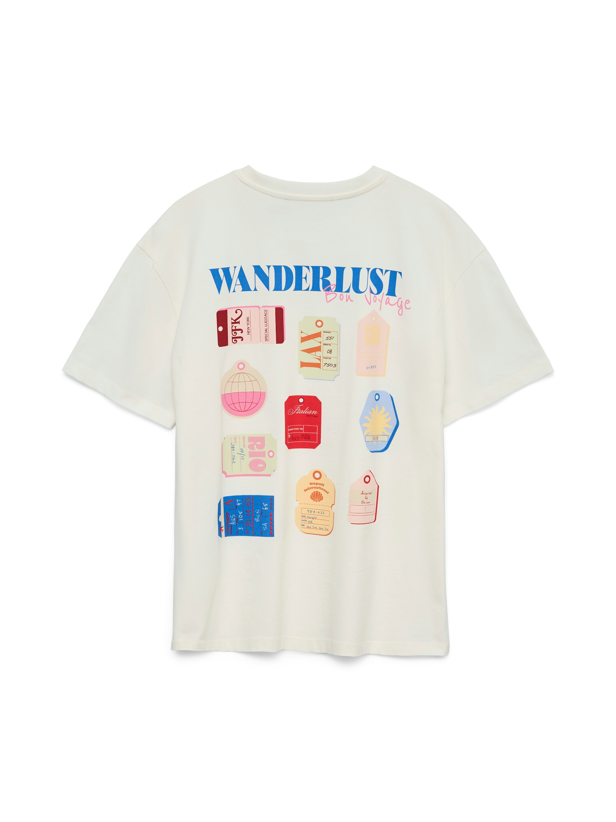 Vero Moda T-shirt »VMNINNA MIA SS TOP BOX JRS« coton, imprimé dans le dos