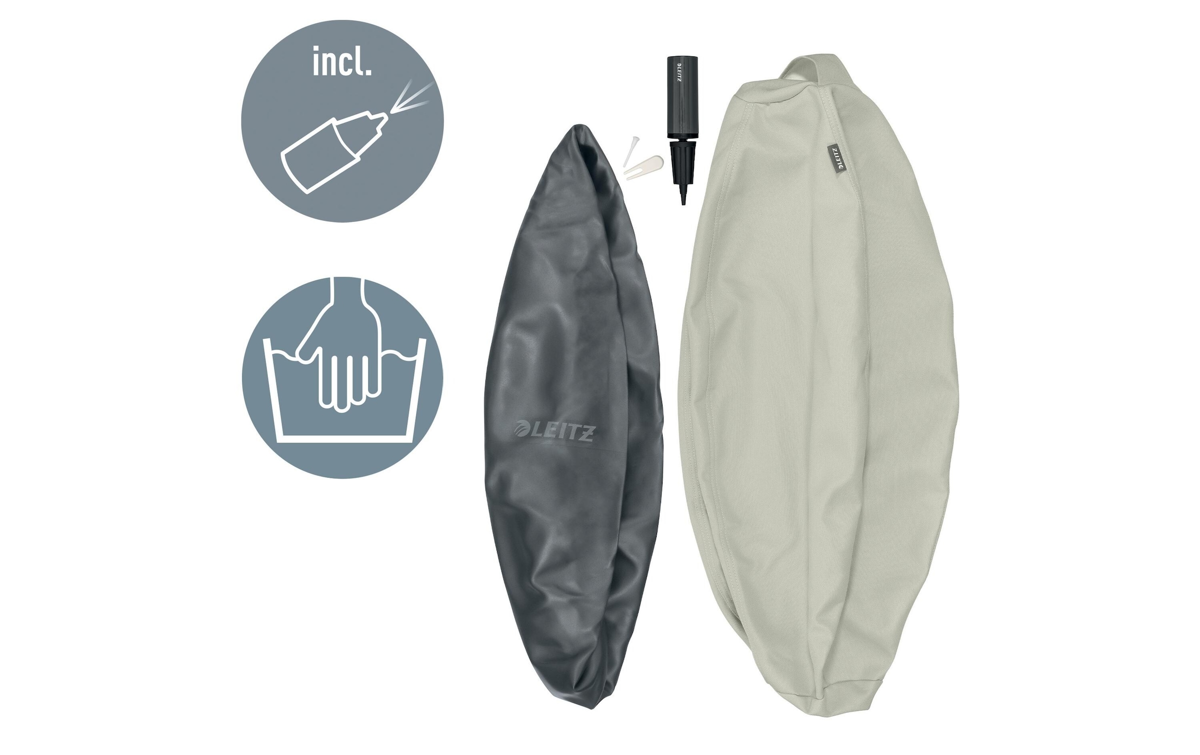 LEITZ Sitzball »Active 75 cm Hellgrau«