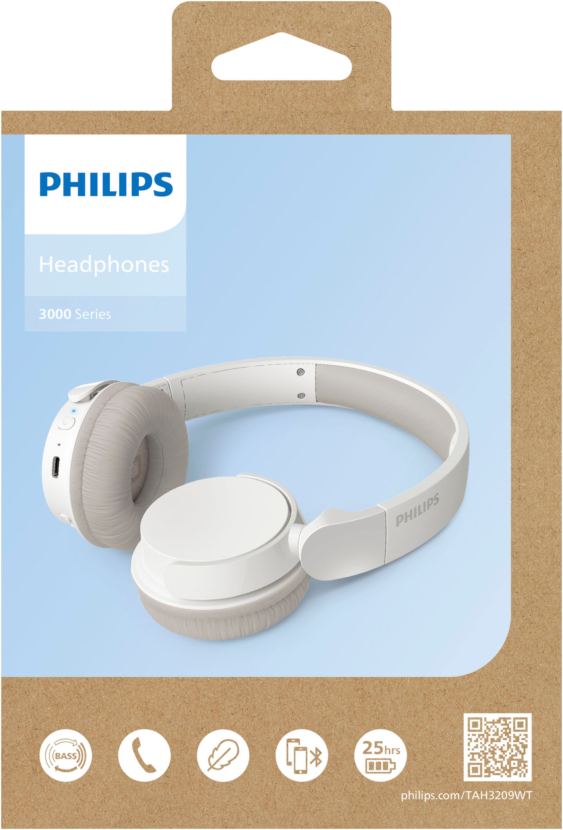 Philips On-Ear-Kopfhörer »TAH 3209« A2DP Bluetooth | AVRCP Bluetooth | Bluetooth | HFP Freisprechfunktion | Geräuschisolierung | Multi-Point-Verbindung | Sprachsteuerung | kompatibel mit Siri