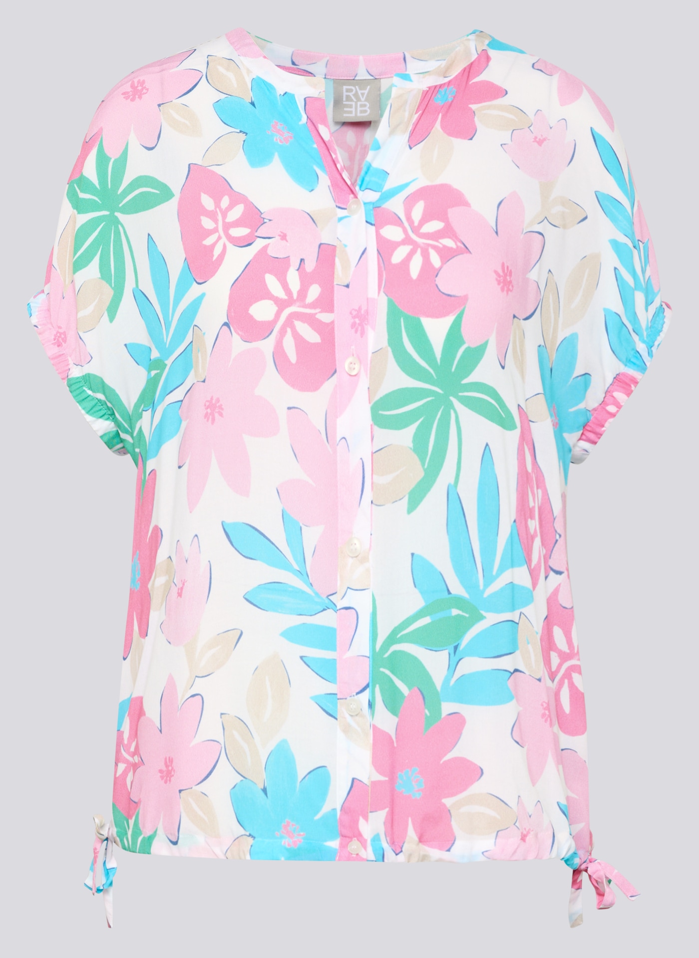 Rabe Blouse chemise mit All-Over Print
