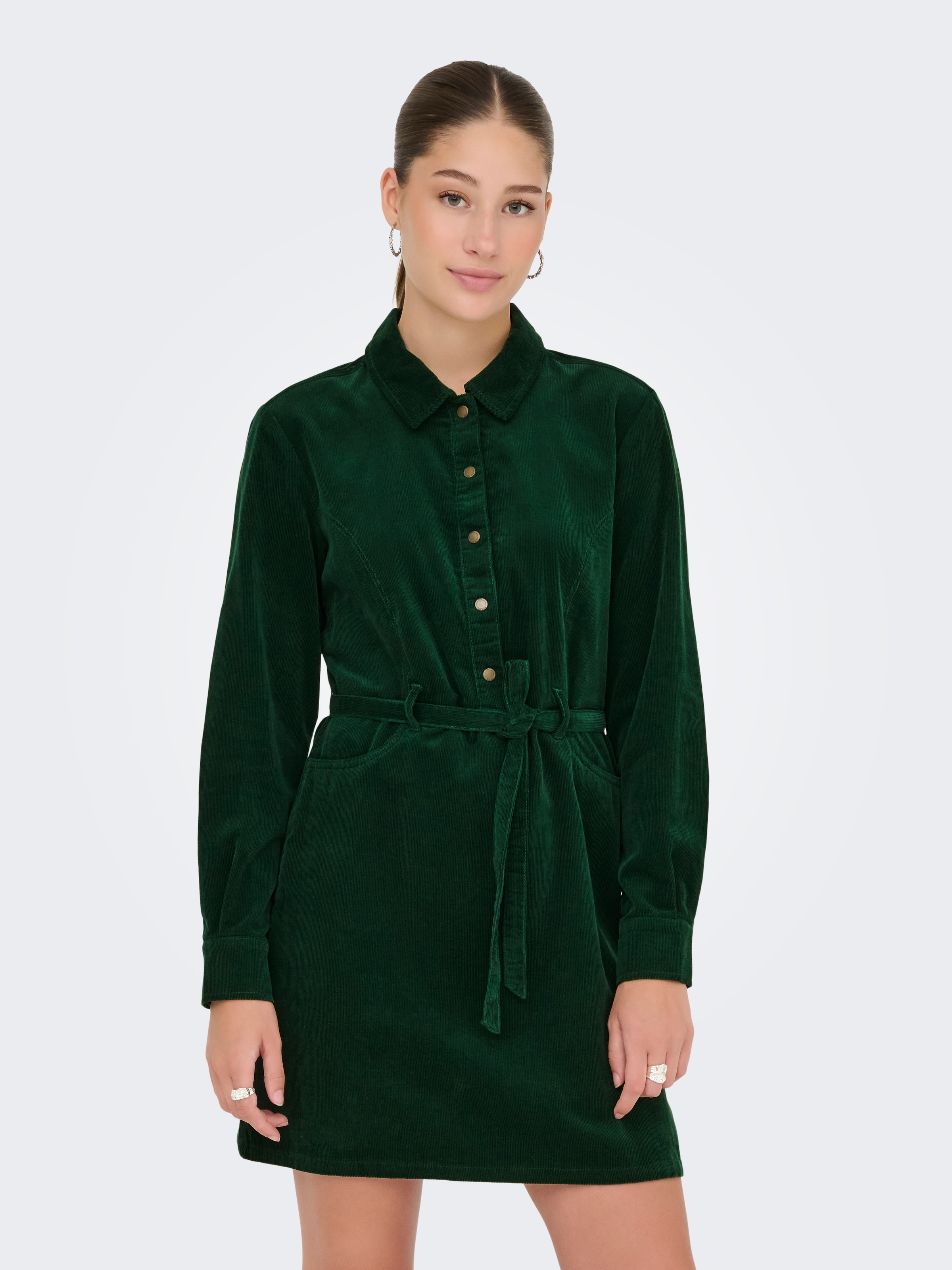 Image of ONLY Cordkleid "ONLNESSA L/S CORD DRESS CC PNT" Eingrifftaschen