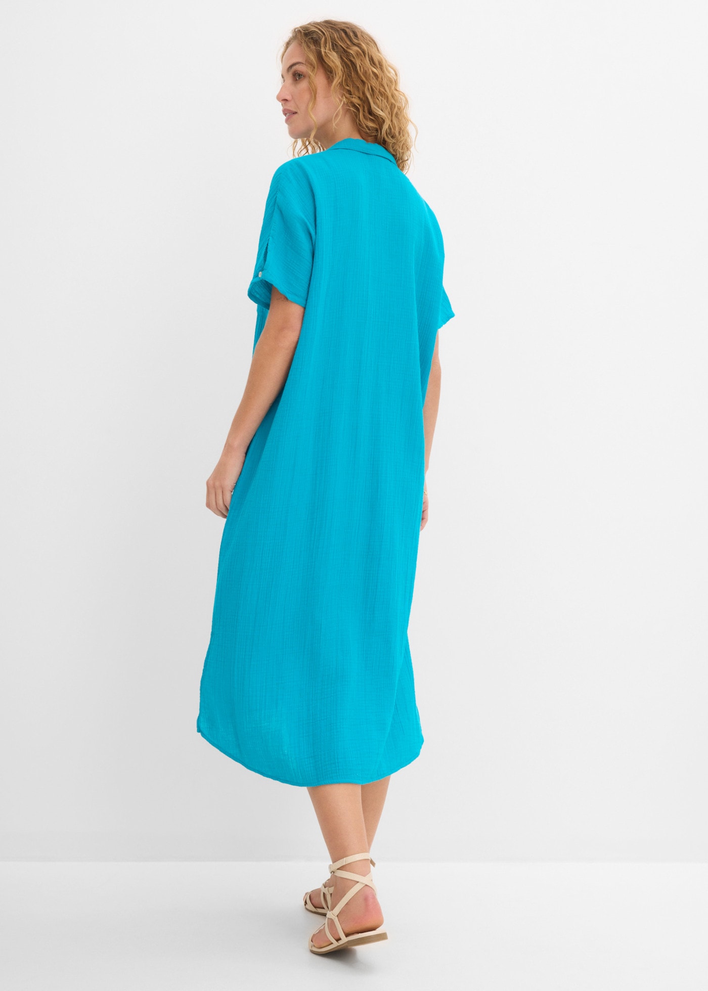 bonprix Oversize-Passform, Kaftan-Schnitt, Kimonoärmel, aus Baumwolle