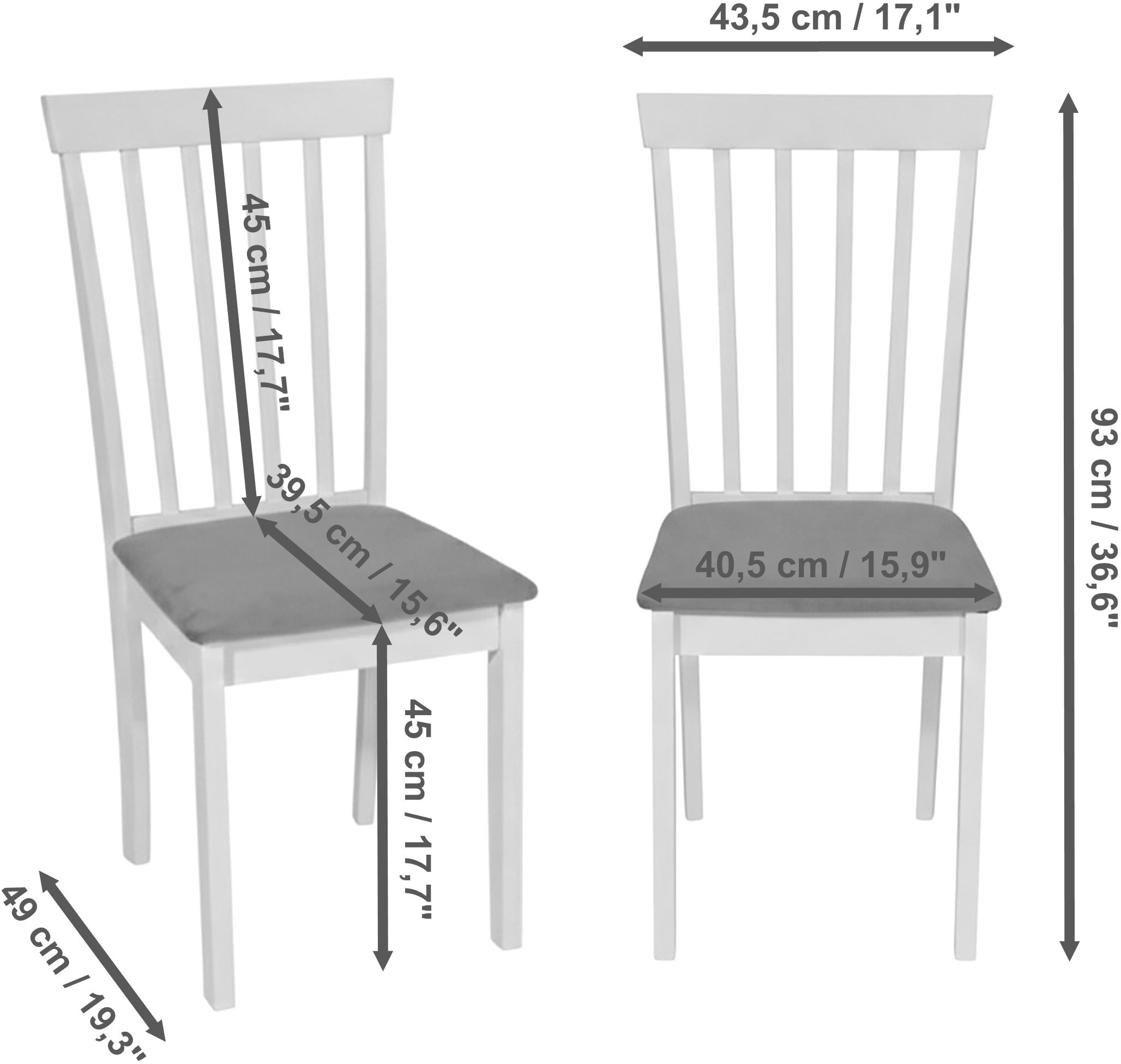 Jahnke Esszimmerstuhl »LITE SIT DUO« (Set) Esszimmerstuhl (2er Set), Massivholz, Samt-Stoff, bis 110 kg belastbar