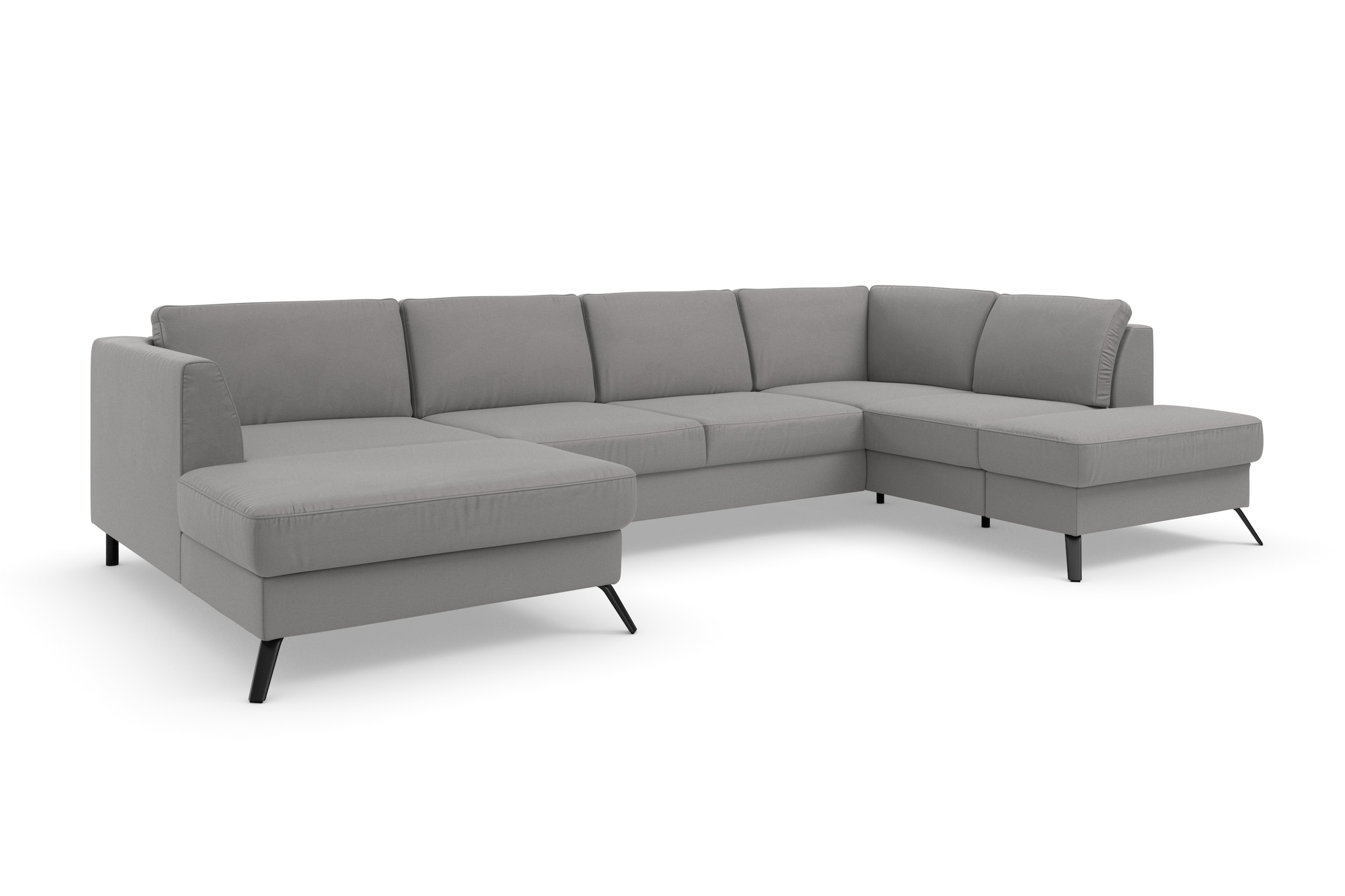 sit&more Paysage de salon »Olsen U-Form« comprend réglage de la profondeur d'assise, fonction couchage optionnelle, hauteur de 15 cm