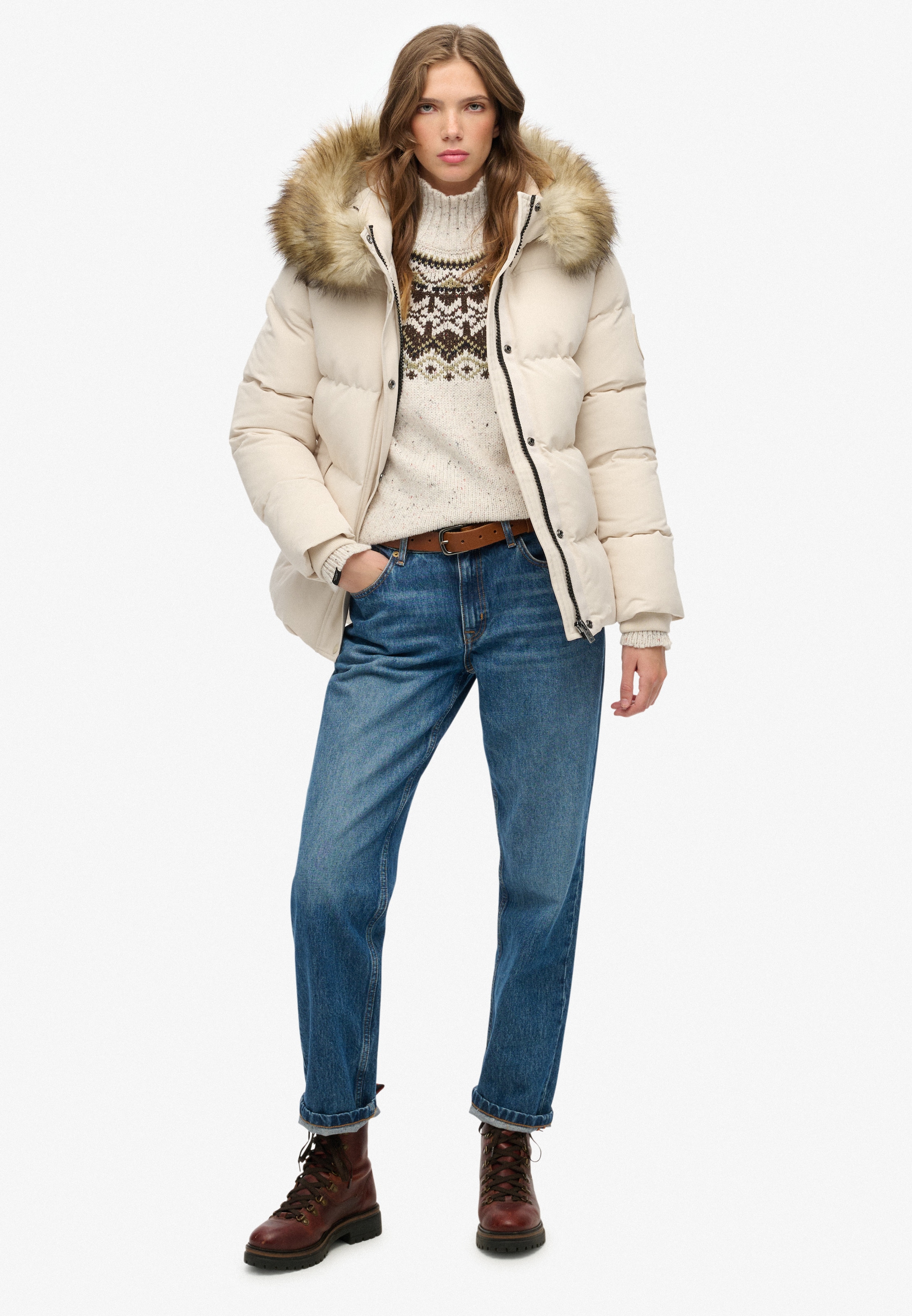 Superdry Steppjacke »EVEREST 5 BAFFLE PUFFER JKT«, mit Kapuze