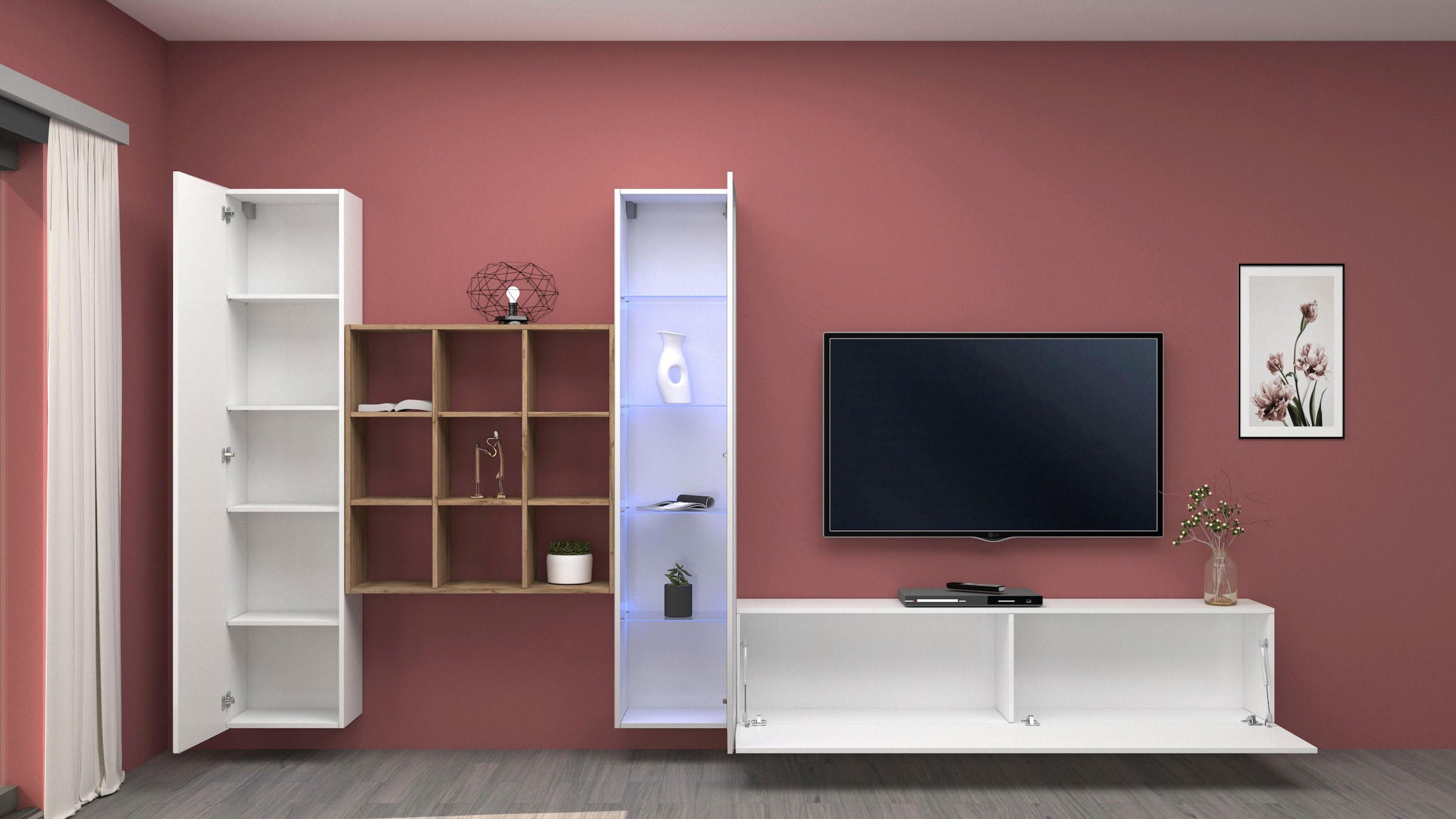 Home affaire Wohnwand »Maruska« 1 Stk. tlg.