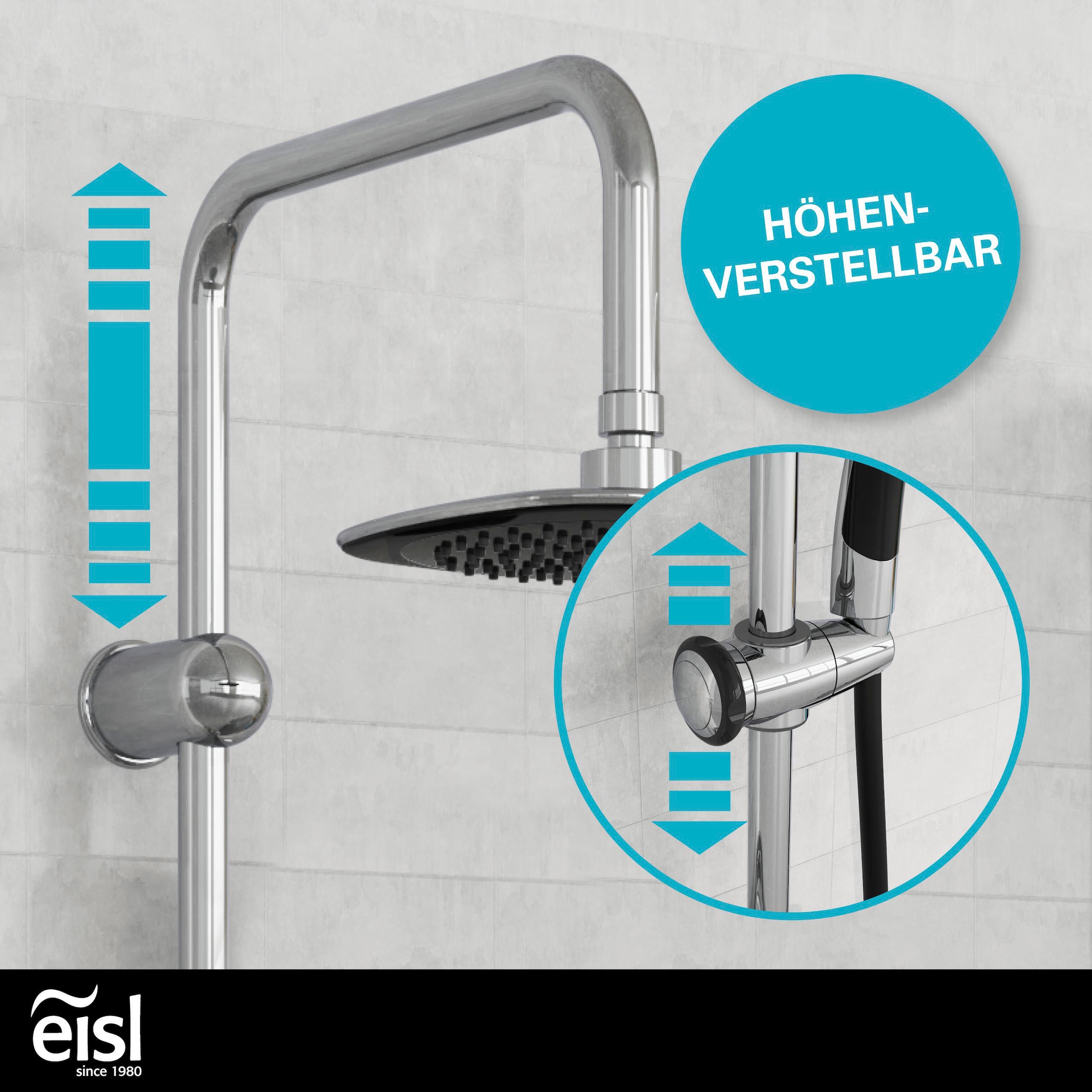 Eisl Garniture de douche »Duschtraum« ensemble de douche avec pommeau fixe et douchette, douche pluie 3 fonctions