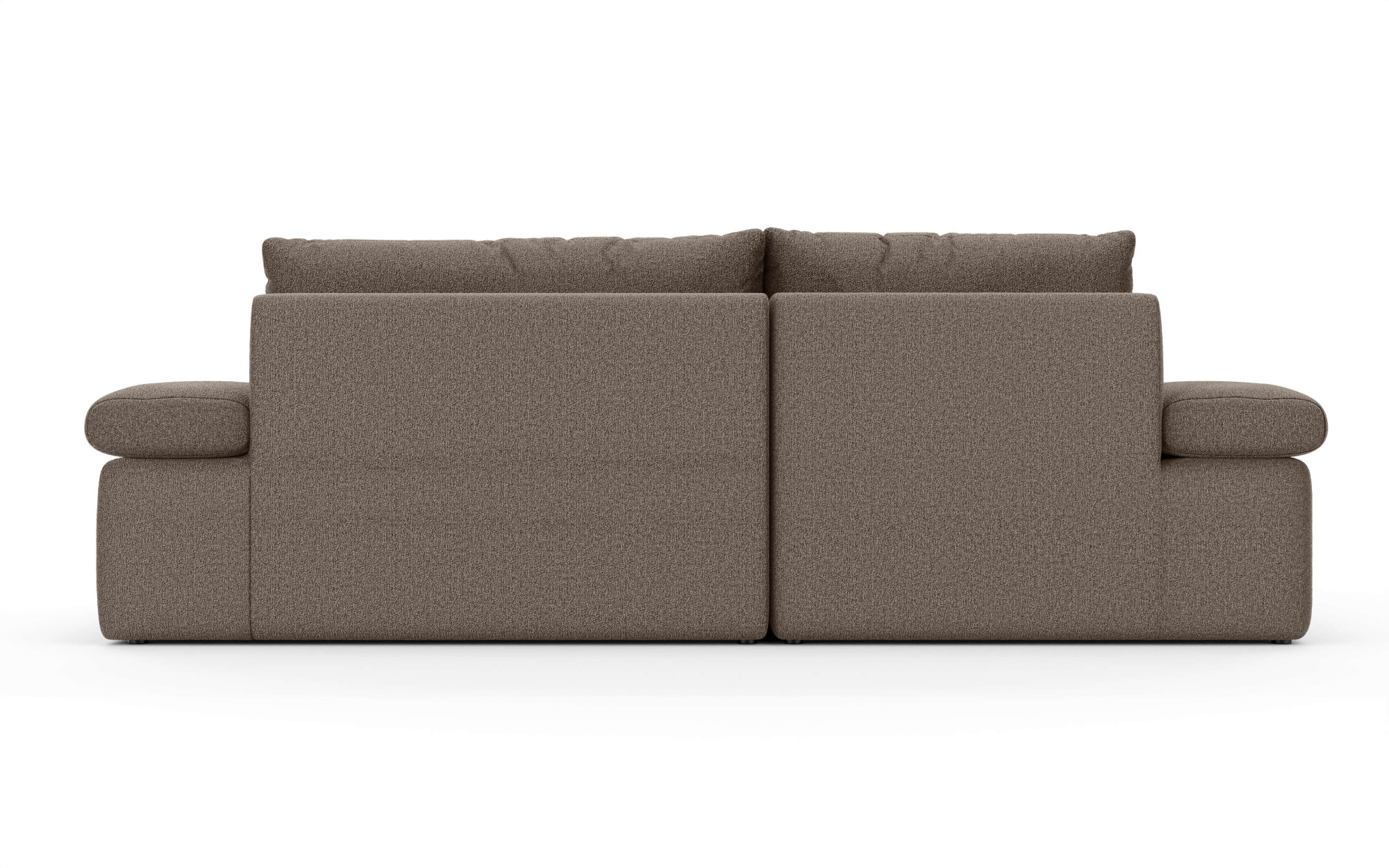 Home affaire Ecksofa »ALVERIE mit Recamiere, moderne Steppung, Masse: B/T/H 274/203/106 cm«, L-Form mit Wellenunterfederung, mit 4 Rückenkissen, pflegeleicht Stoff