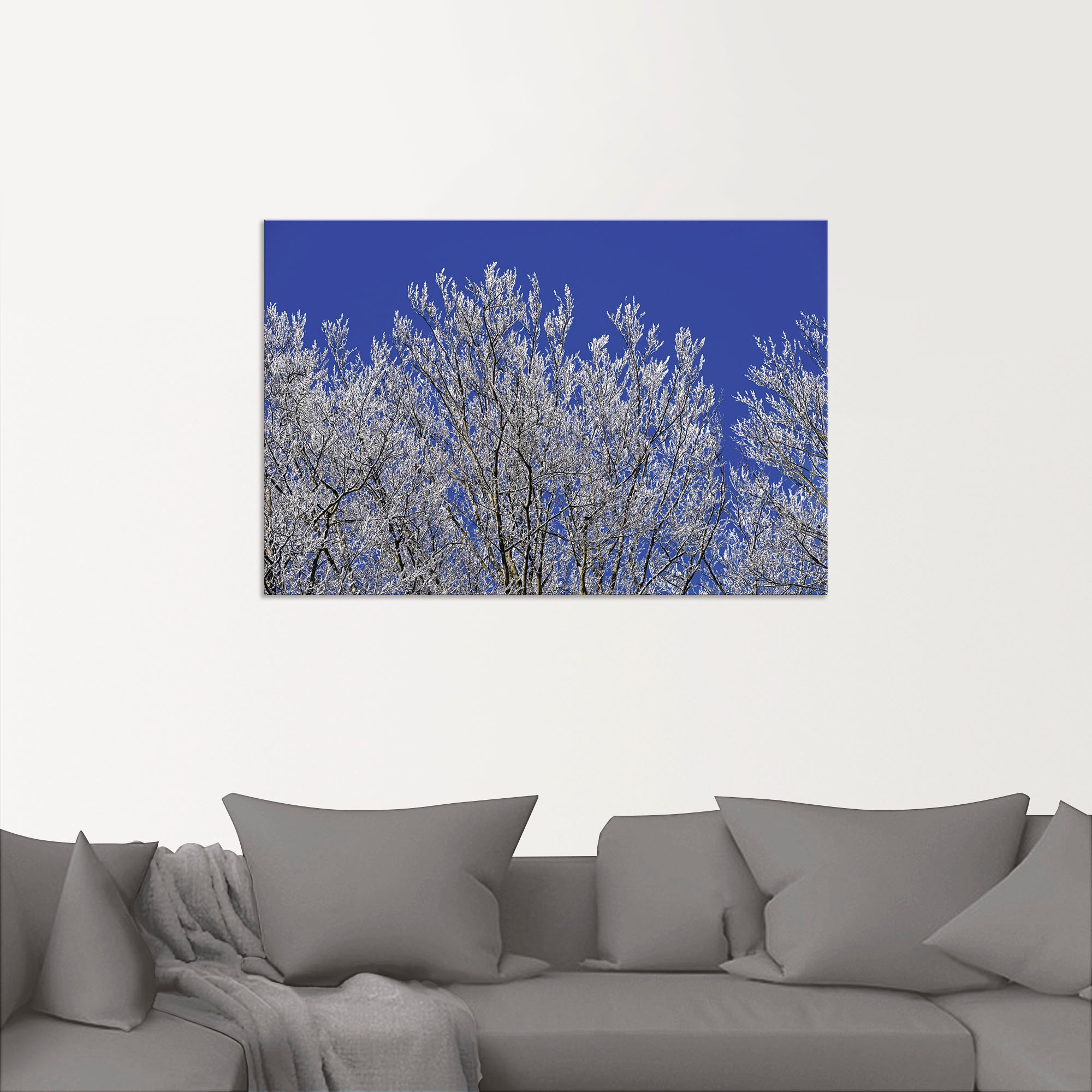Artland Wandbild kaufen günstig Bilder, (1 Jahreszeiten Bäume«, Alubild, Vier Wandaufkleber Grössen in versch. St.), Leinwandbild, als Poster »Schneebedeckte oder