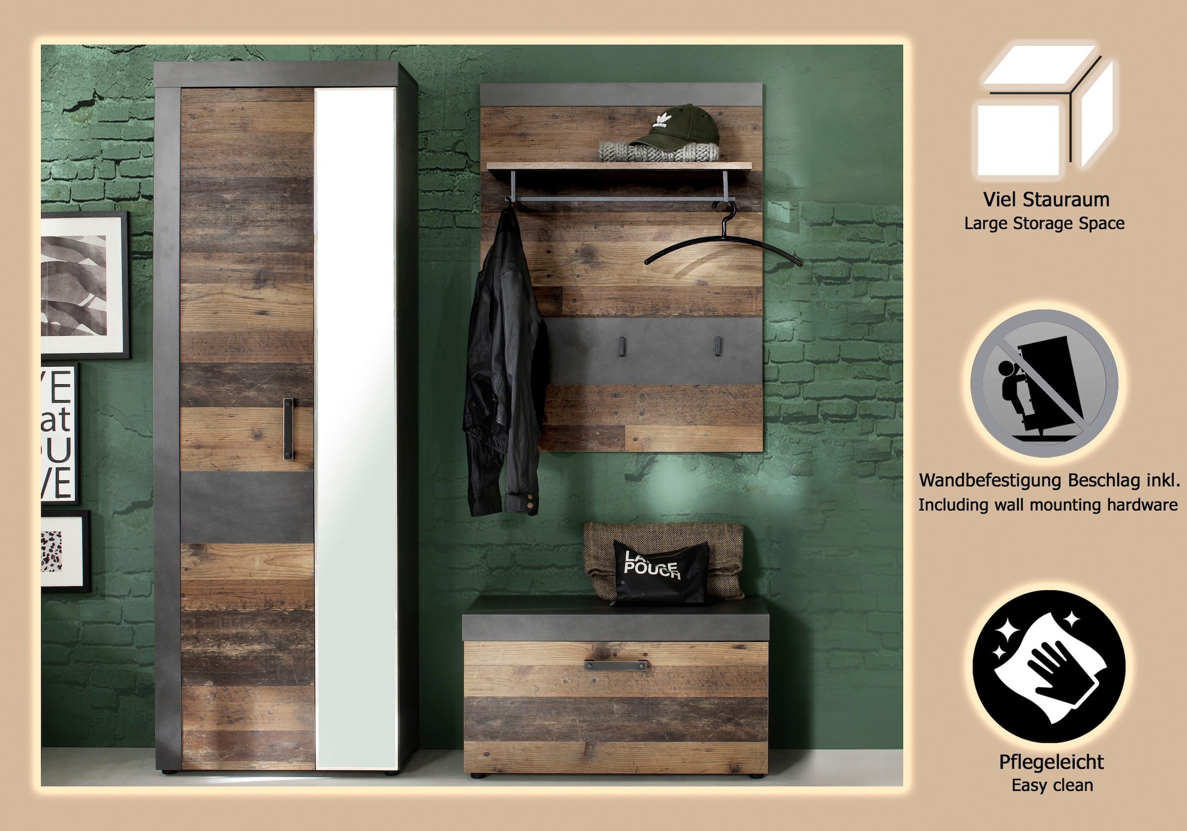 INOSIGN Garderoben-Set »Ilana« Set, 3 Stk. tlg.