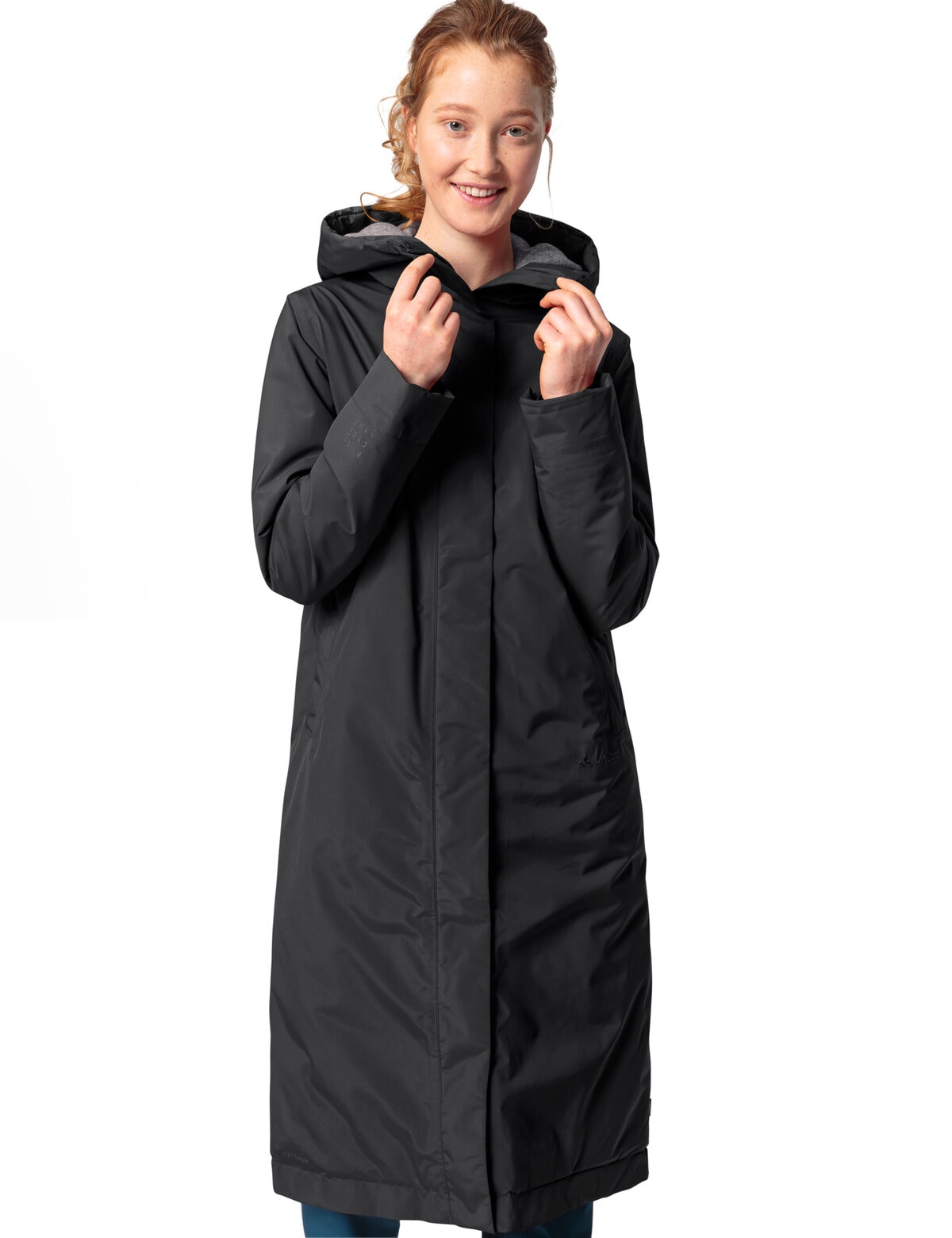Image of VAUDE Wintermantel "WOMENS COREWAY COAT" mit Fleecefütterung, mit Kapuze, wasserabweisend