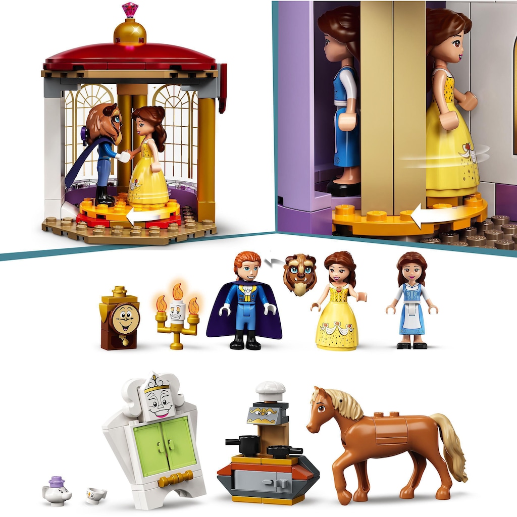 LEGO® Konstruktionsspielsteine »Belles Schloss (43196), LEGO® Disney Princess«, (505 St.)