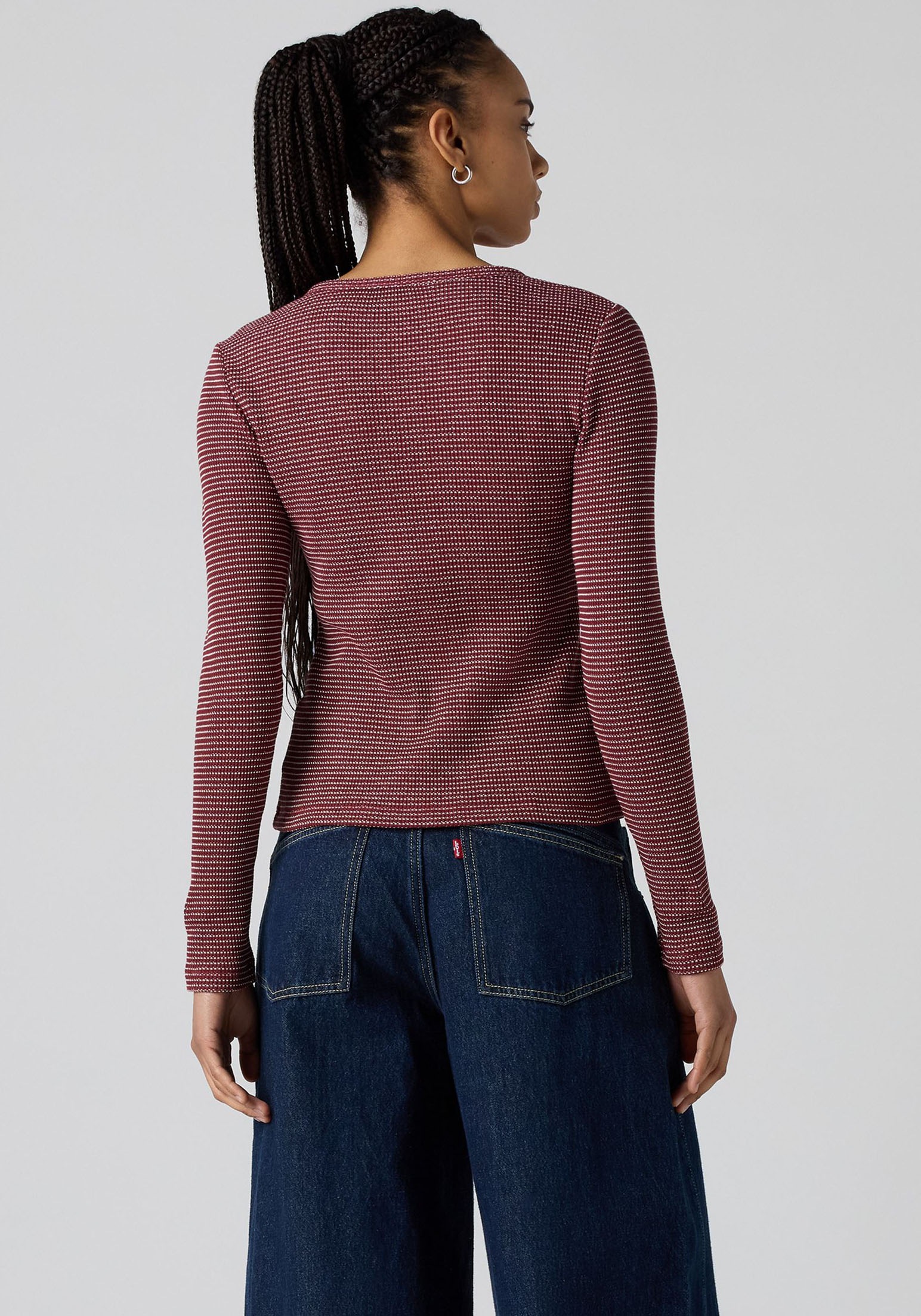 Levi's® Langarmshirt »DRY GOODS HENLEY«, Mit Waffelstruktur- Muster