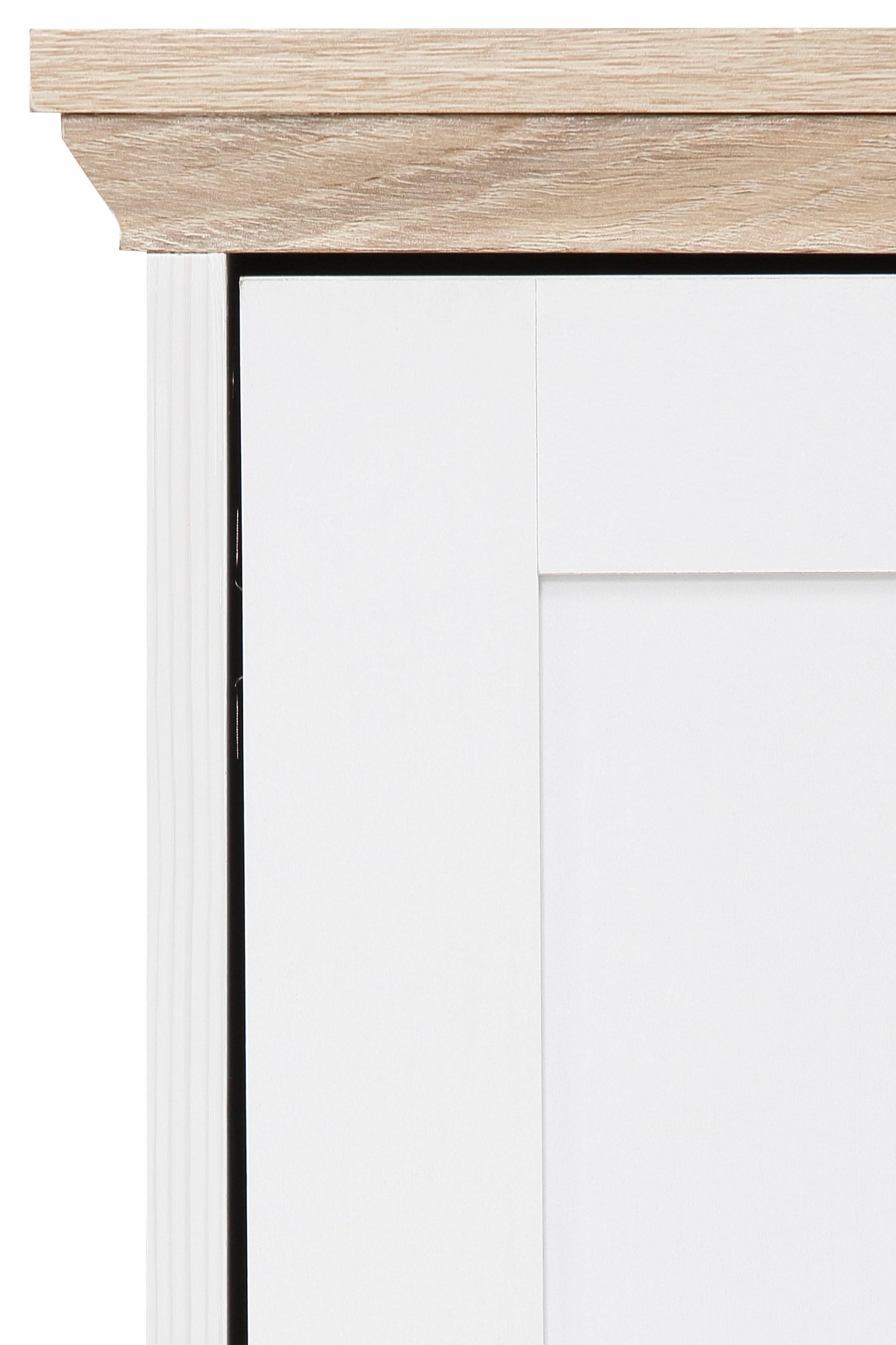 Home affaire Sideboard »Nanna« Kommode mit einer Folien Oberfläche in Eiche-Optik, Breite 80 cm