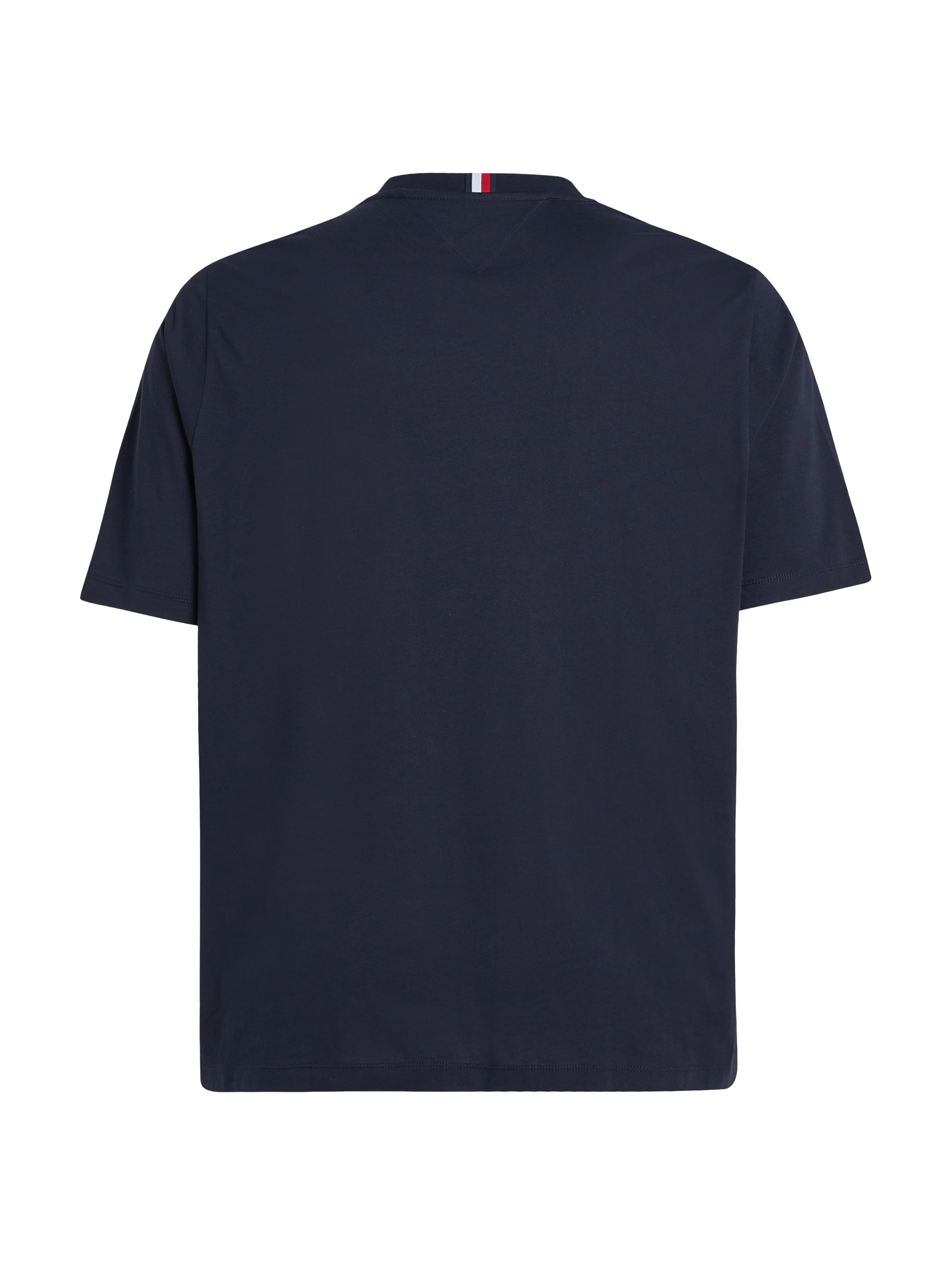 Tommy Hilfiger Big & Tall T-Shirt »BT-CHEST STRIPE TEE-B«, Grosse Grössen mit Logostickerei