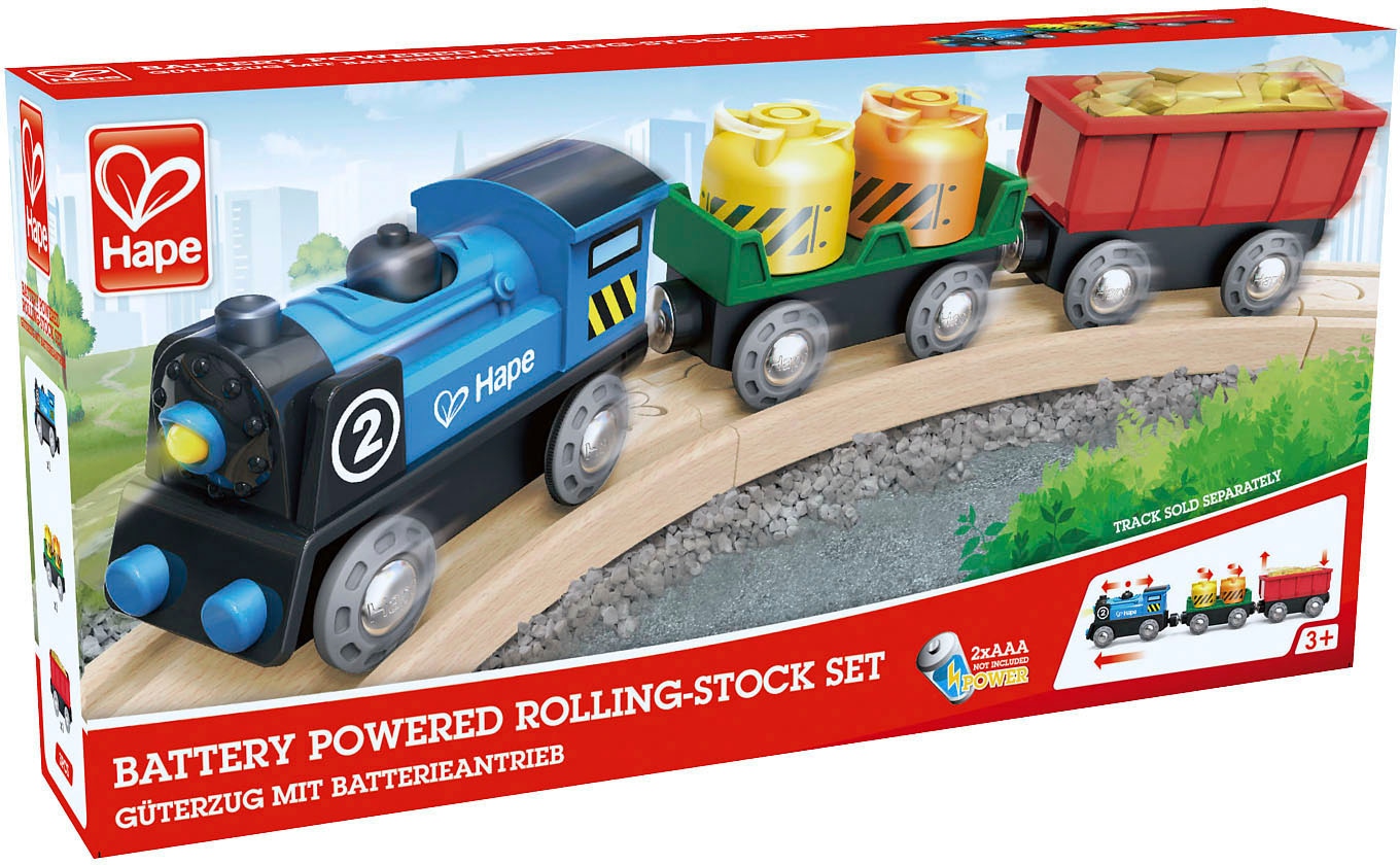 Hape Spielzeug-Eisenbahn »Güterzug mit Batterieantrieb«